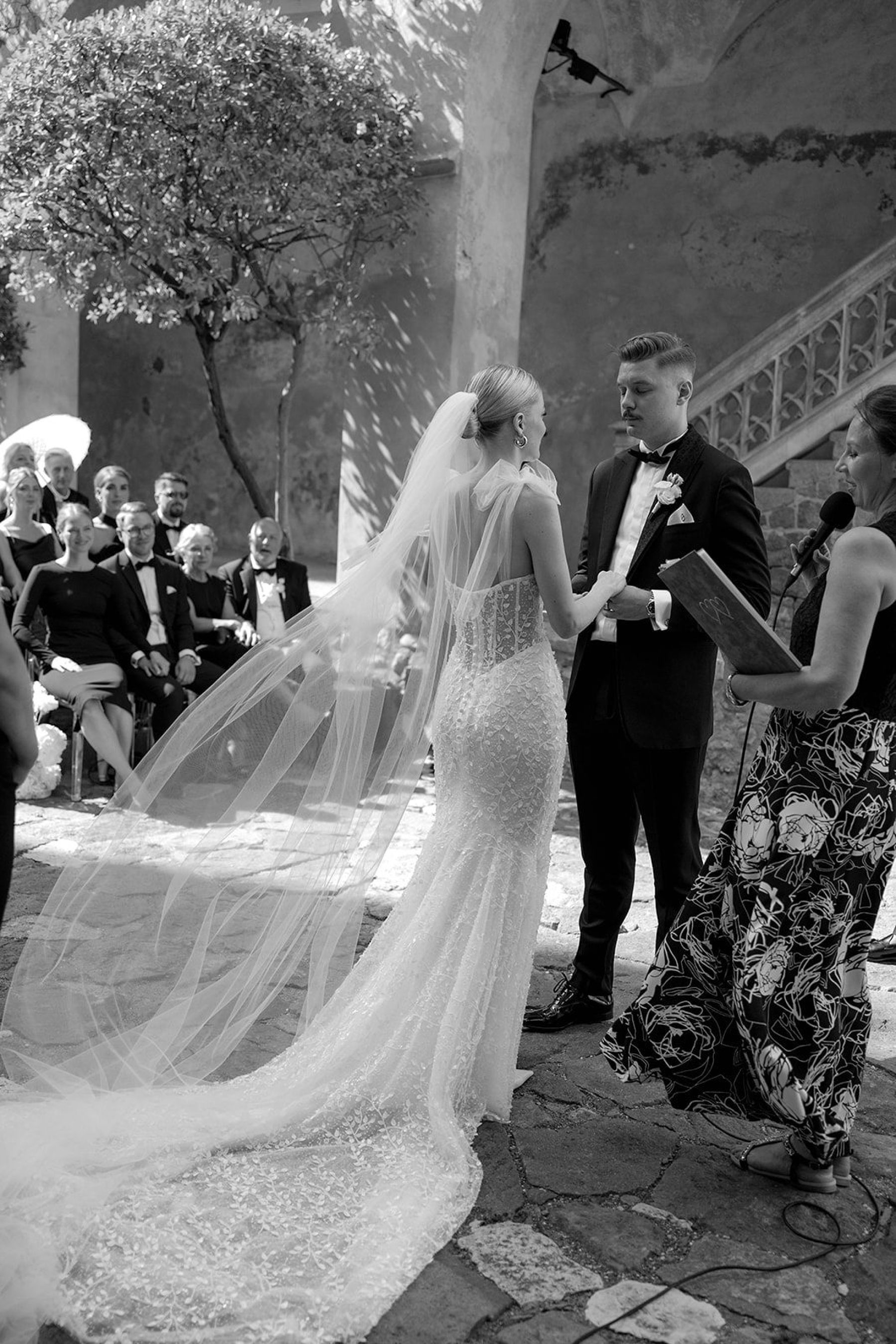 Two Hearts, One Castle: Kristin and Josef's Spellbinding Black and White Wedding at Schloss Freudenstein photo