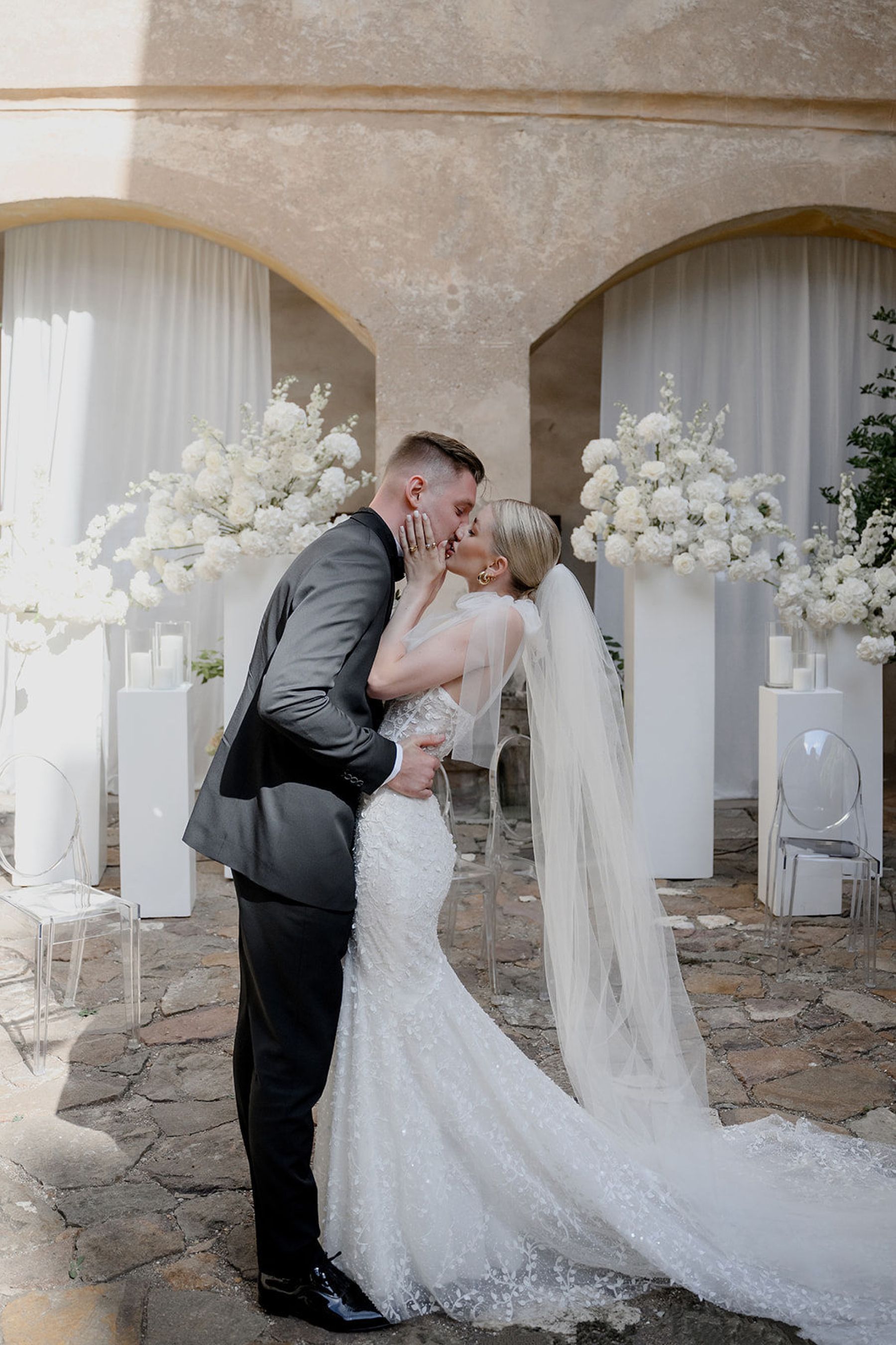 Two Hearts, One Castle: Kristin and Josef's Spellbinding Black and White Wedding at Schloss Freudenstein photo