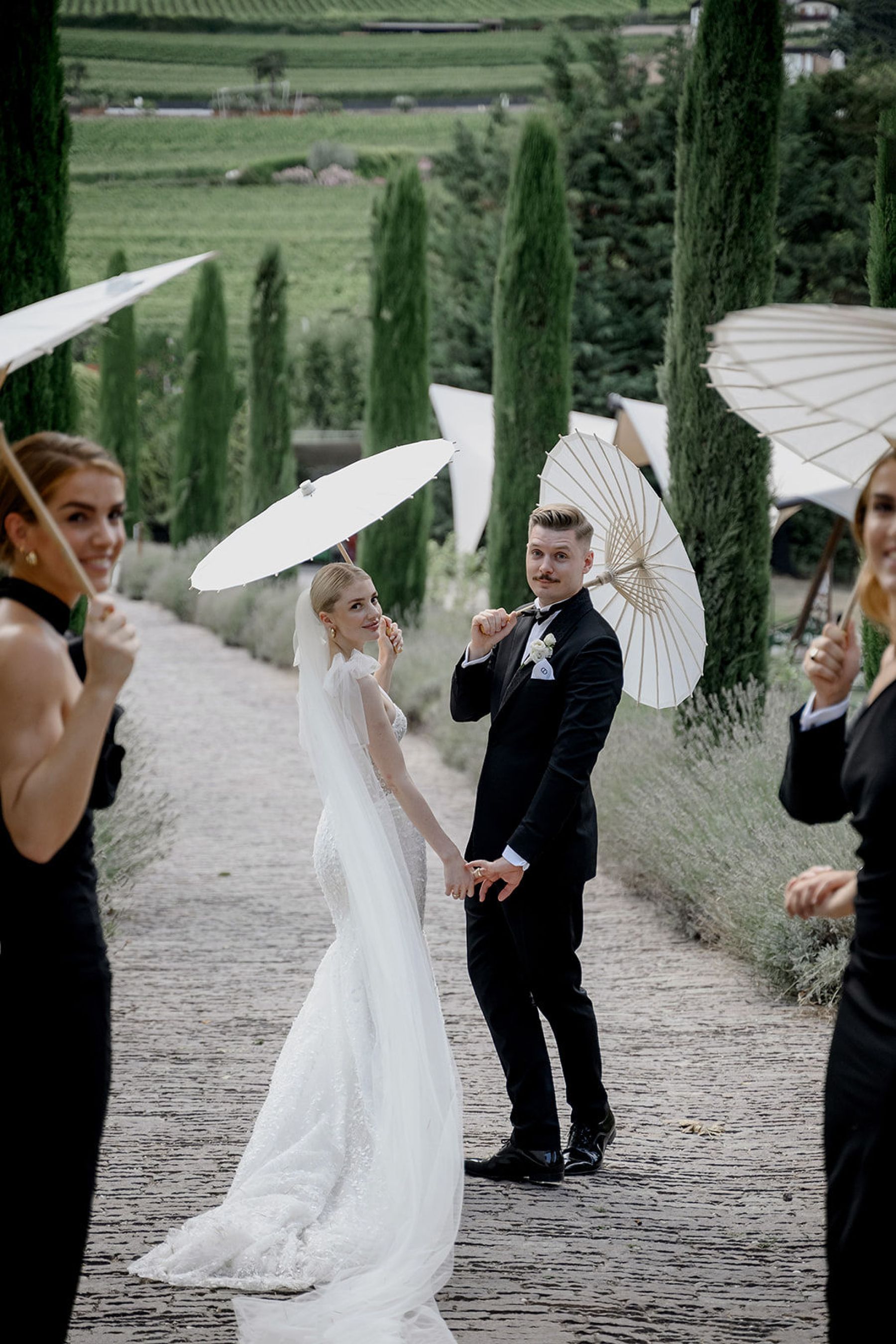 Two Hearts, One Castle: Kristin and Josef's Spellbinding Black and White Wedding at Schloss Freudenstein photo
