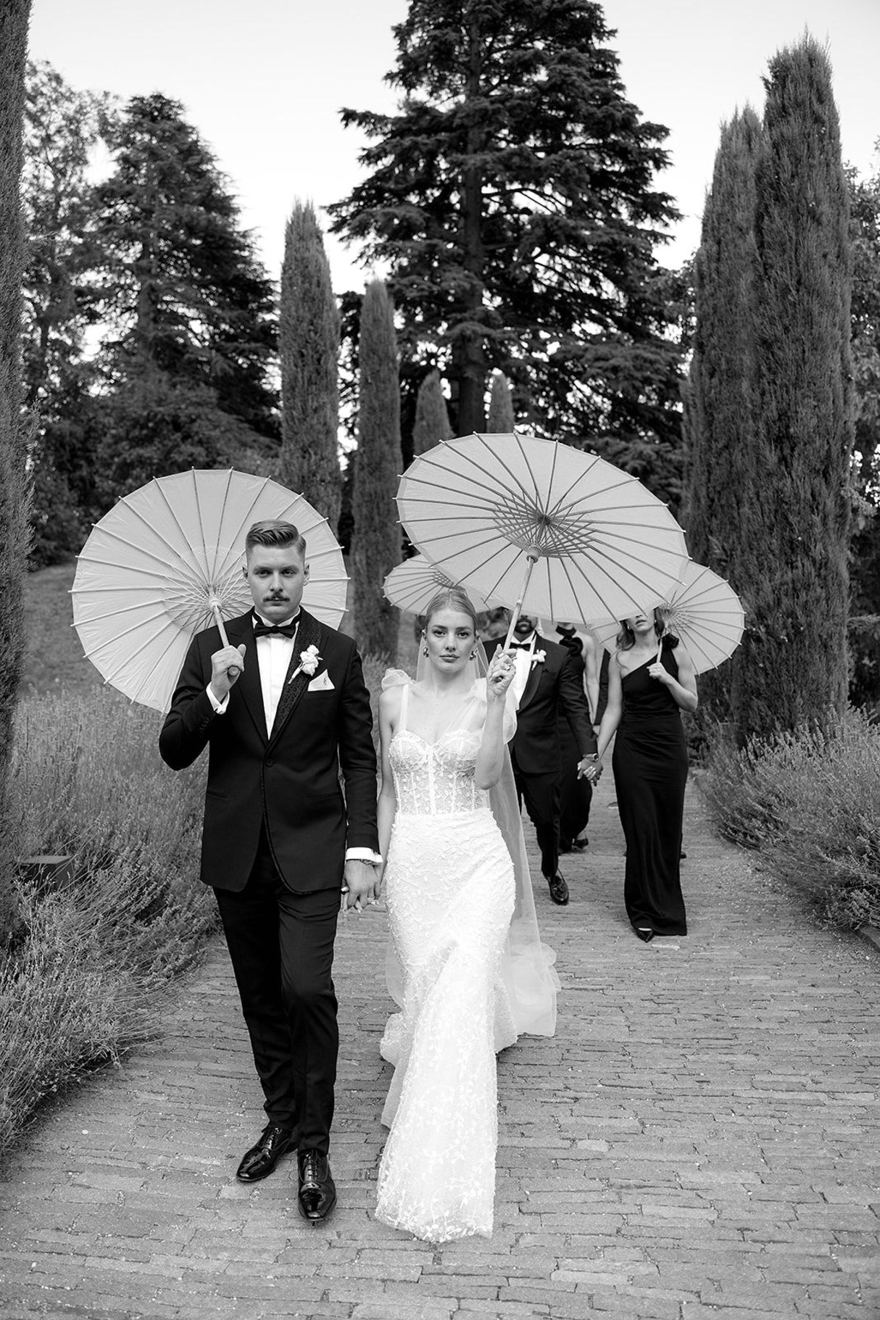 Two Hearts, One Castle: Kristin and Josef's Spellbinding Black and White Wedding at Schloss Freudenstein photo