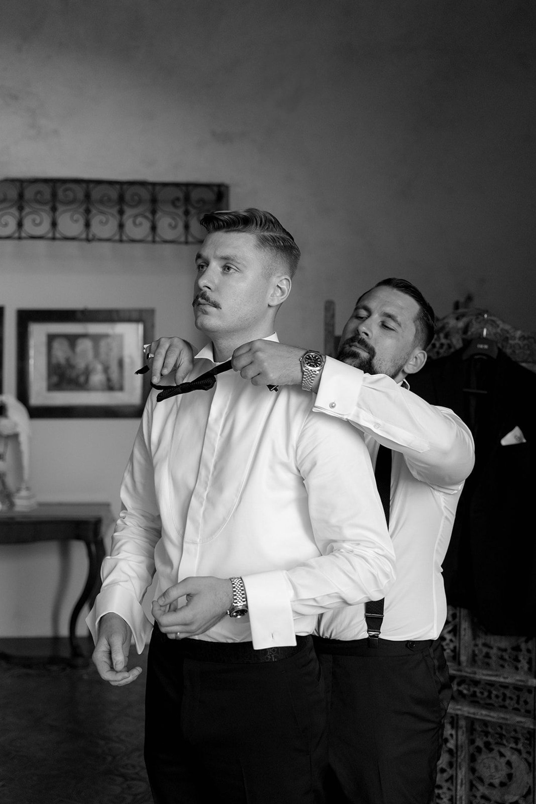 Two Hearts, One Castle: Kristin and Josef's Spellbinding Black and White Wedding at Schloss Freudenstein photo