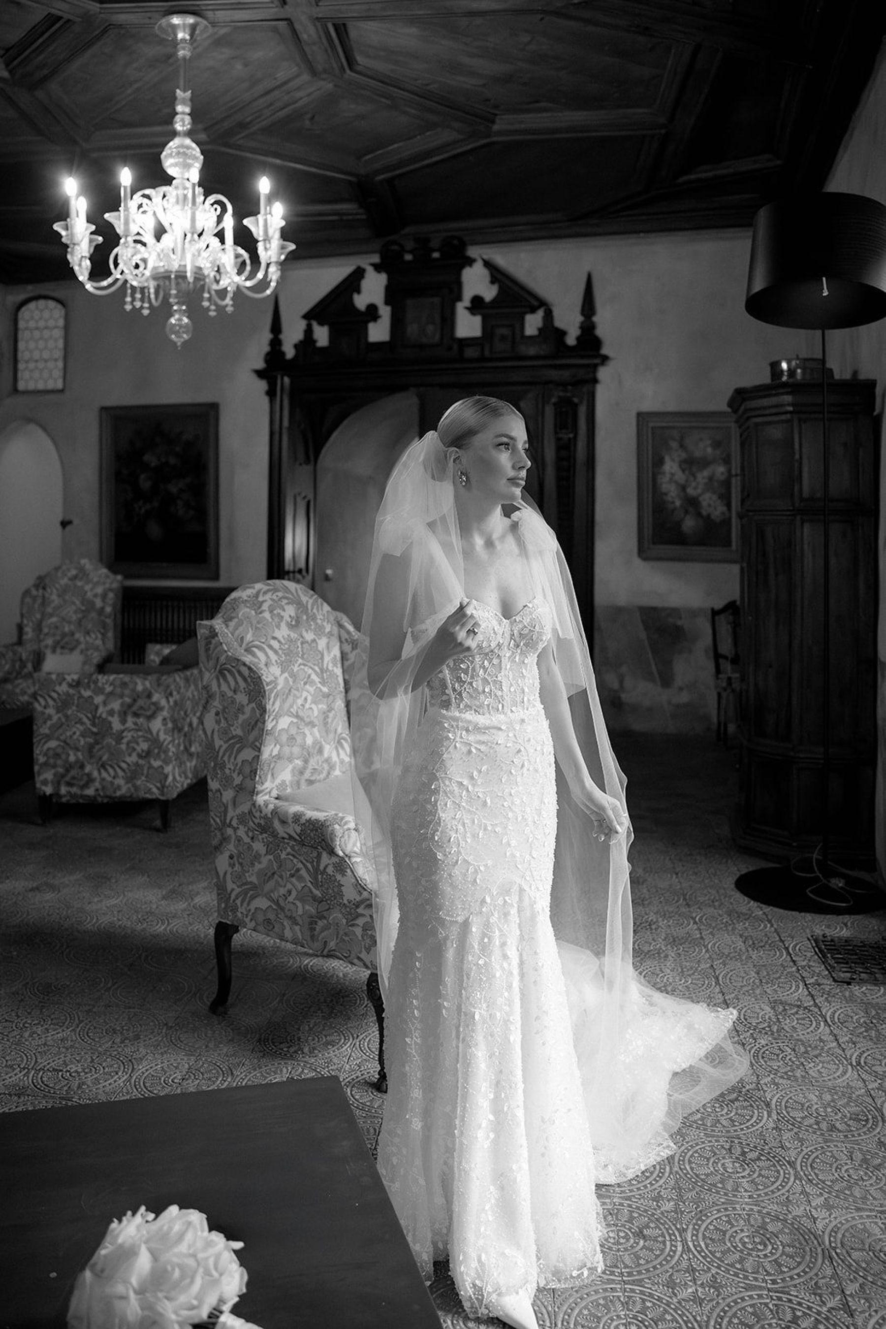 Two Hearts, One Castle: Kristin and Josef's Spellbinding Black and White Wedding at Schloss Freudenstein photo
