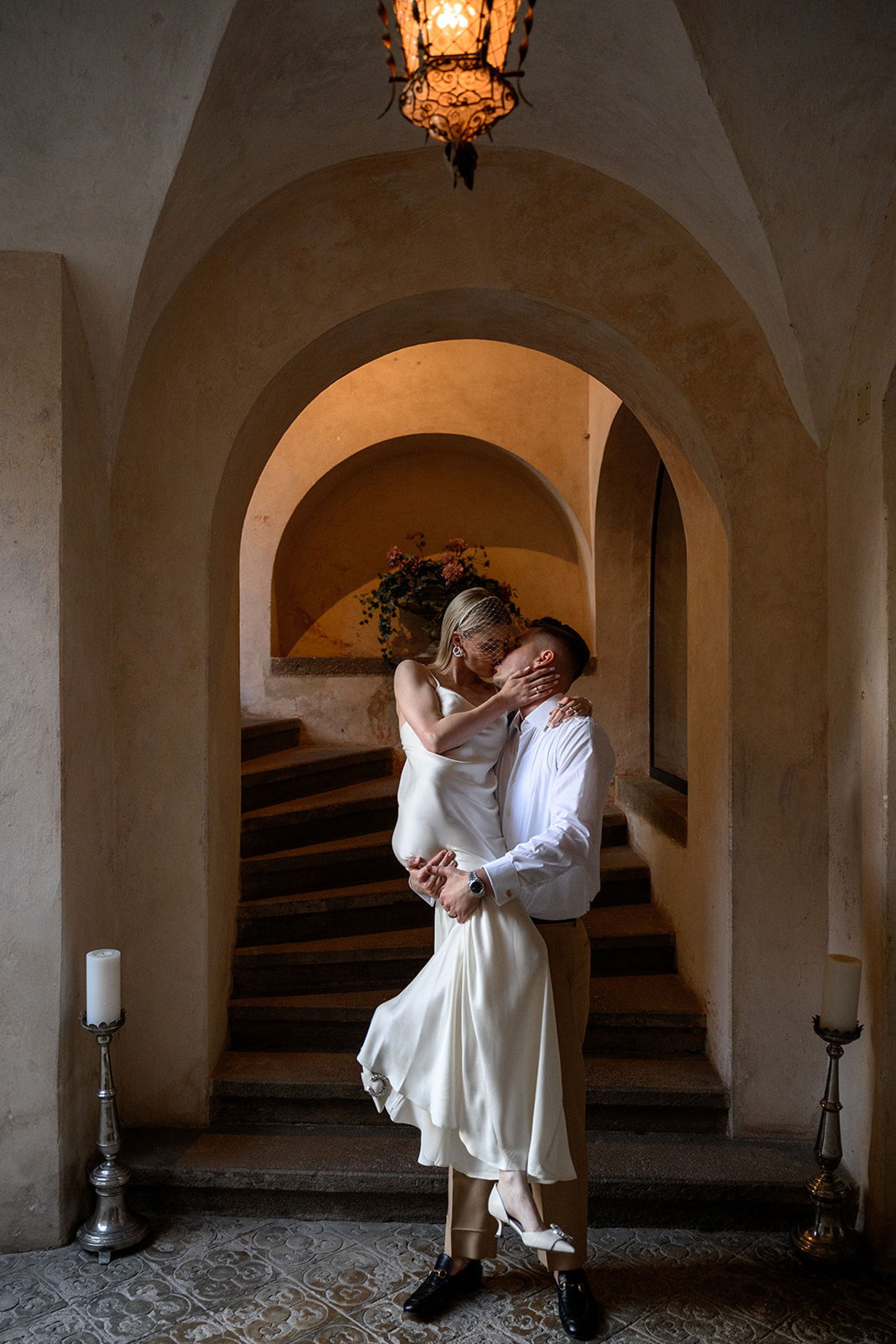 Two Hearts, One Castle: Kristin and Josef's Spellbinding Black and White Wedding at Schloss Freudenstein photo