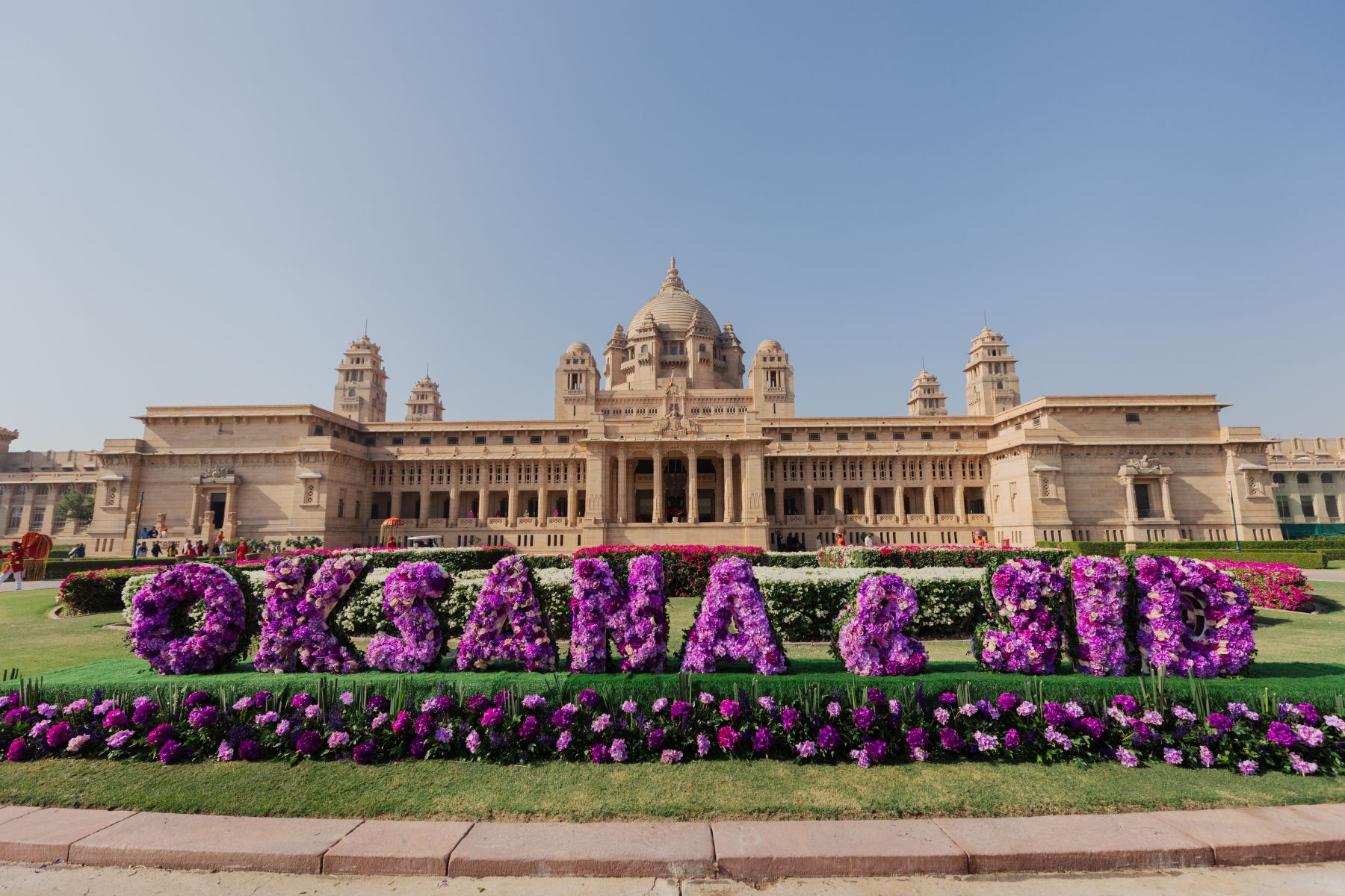 Royal Fusion: Oksana and Siddhartha's Dream Wedding at Umaid Bhawan Palace photo
