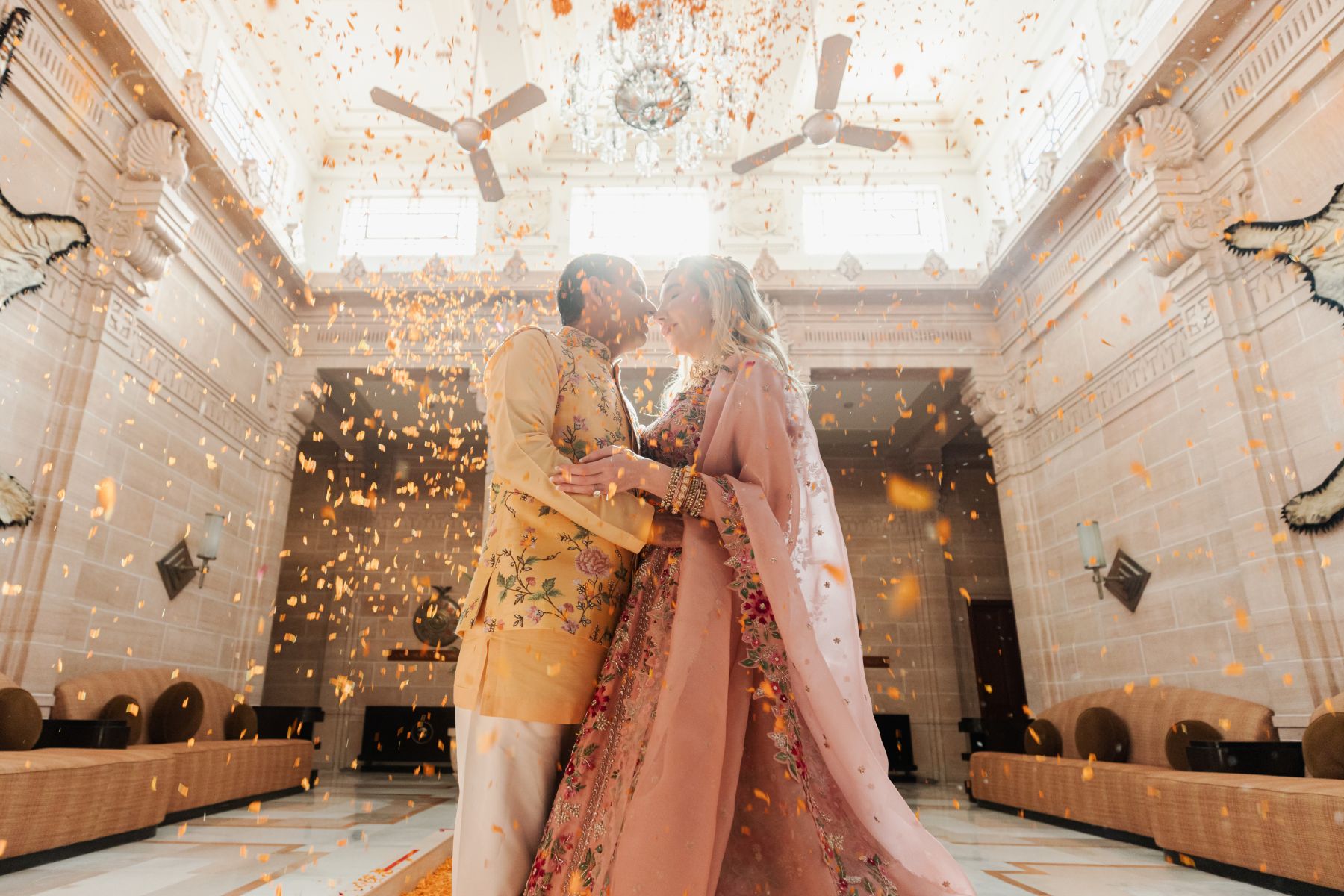 Royal Fusion: Oksana and Siddhartha's Dream Wedding at Umaid Bhawan Palace photo