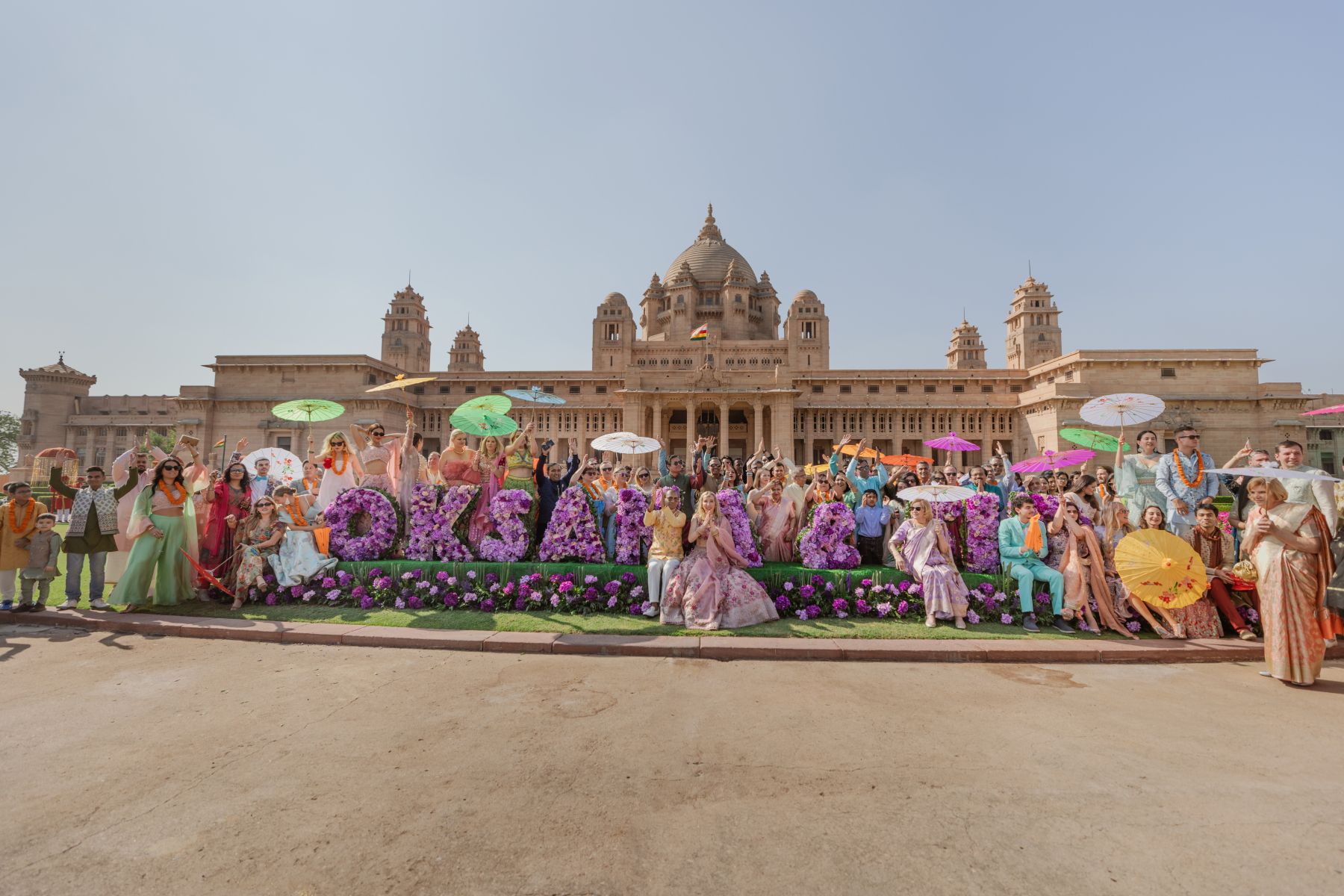 Royal Fusion: Oksana and Siddhartha's Dream Wedding at Umaid Bhawan Palace photo