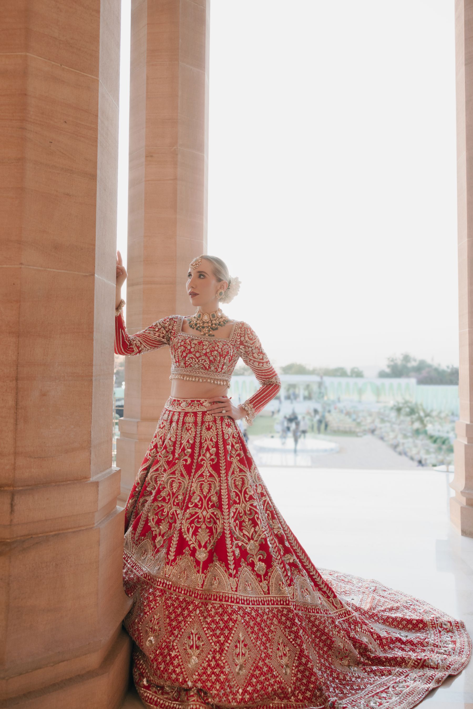Royal Fusion: Oksana and Siddhartha's Dream Wedding at Umaid Bhawan Palace photo