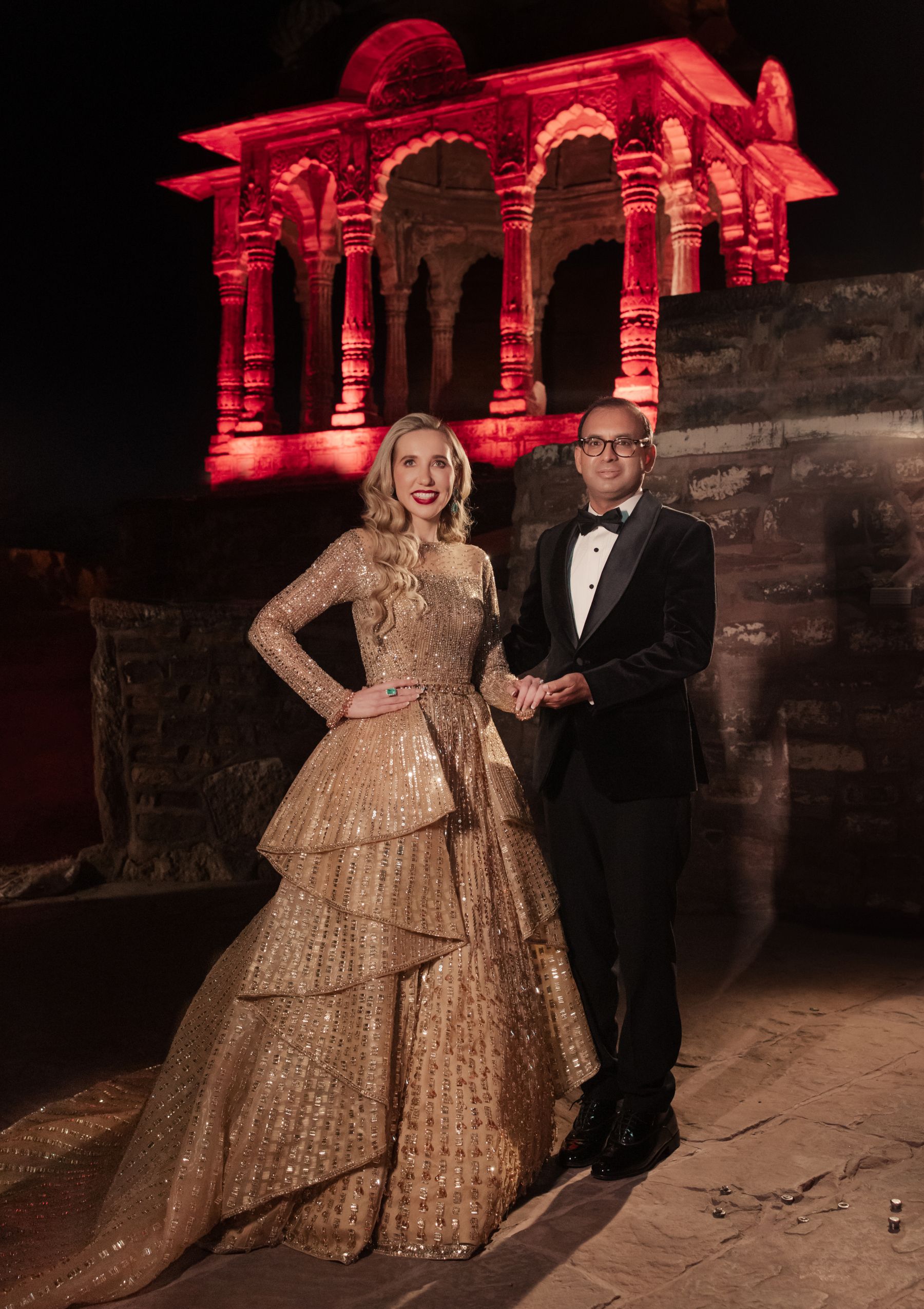 Royal Fusion: Oksana and Siddhartha's Dream Wedding at Umaid Bhawan Palace photo