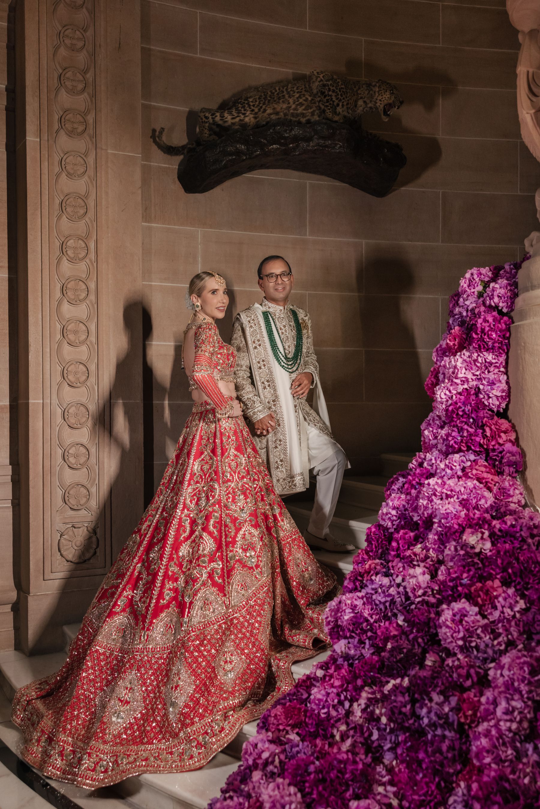 Royal Fusion: Oksana and Siddhartha's Dream Wedding at Umaid Bhawan Palace photo