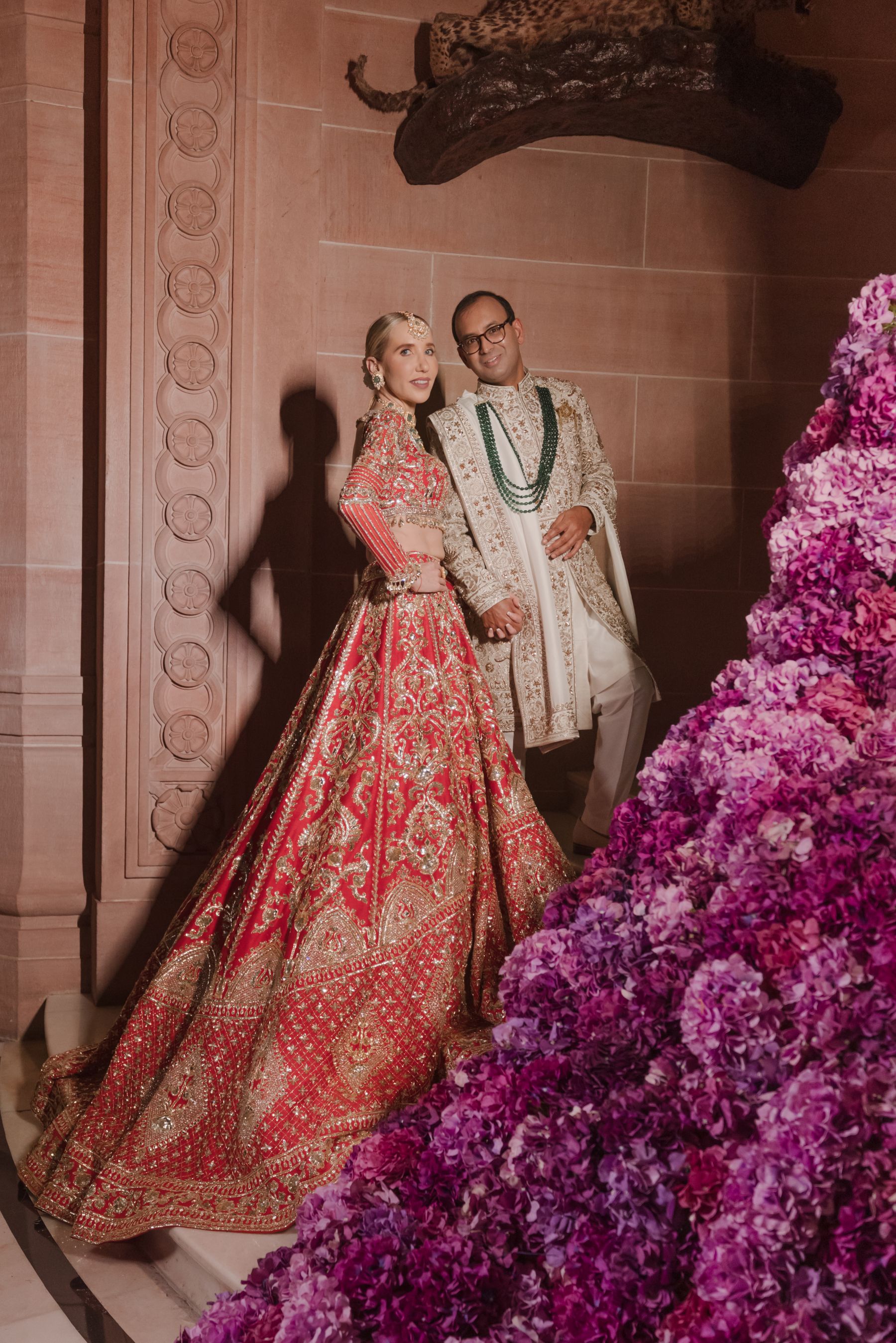 Royal Fusion: Oksana and Siddhartha's Dream Wedding at Umaid Bhawan Palace photo