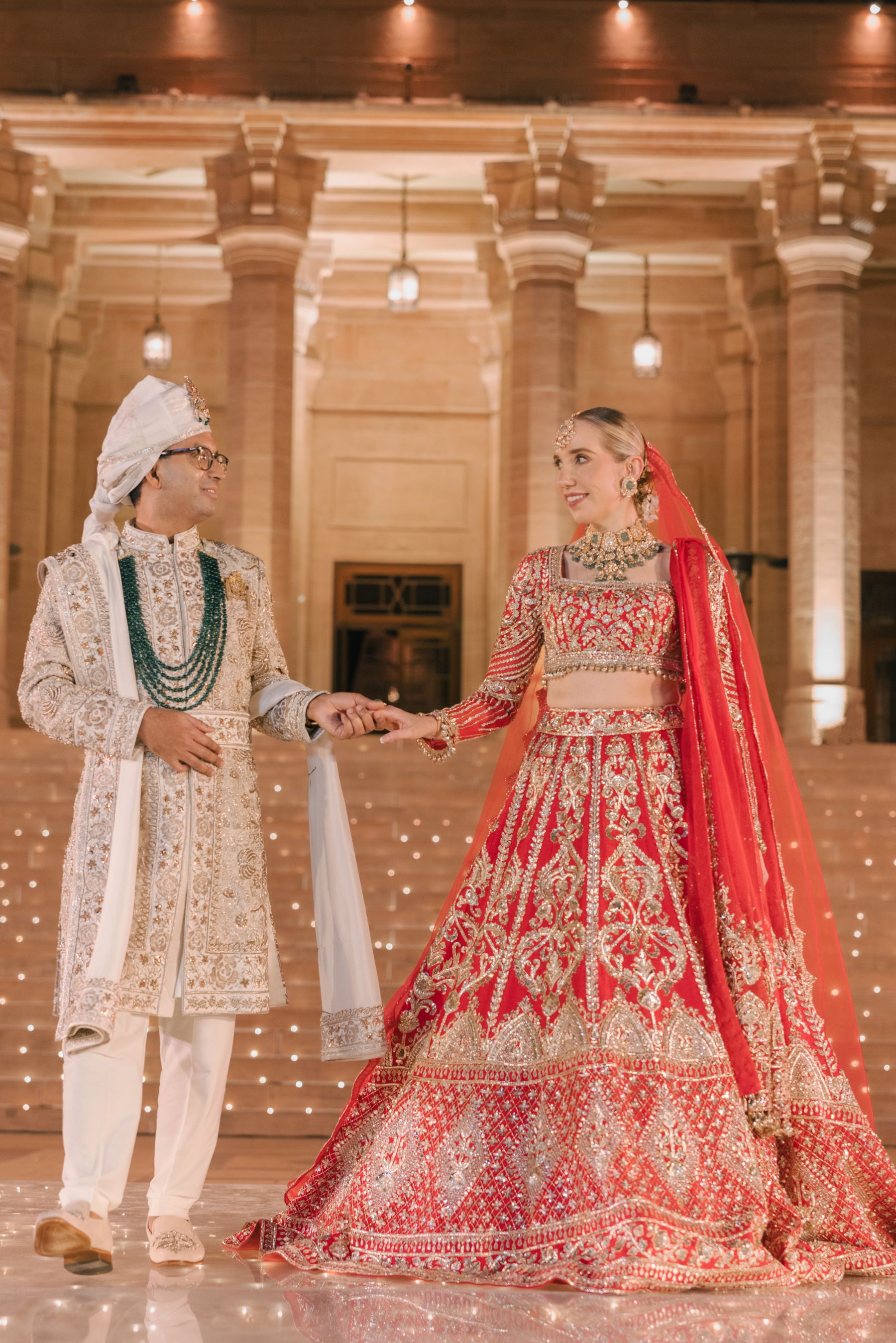 Royal Fusion: Oksana and Siddhartha's Dream Wedding at Umaid Bhawan Palace photo