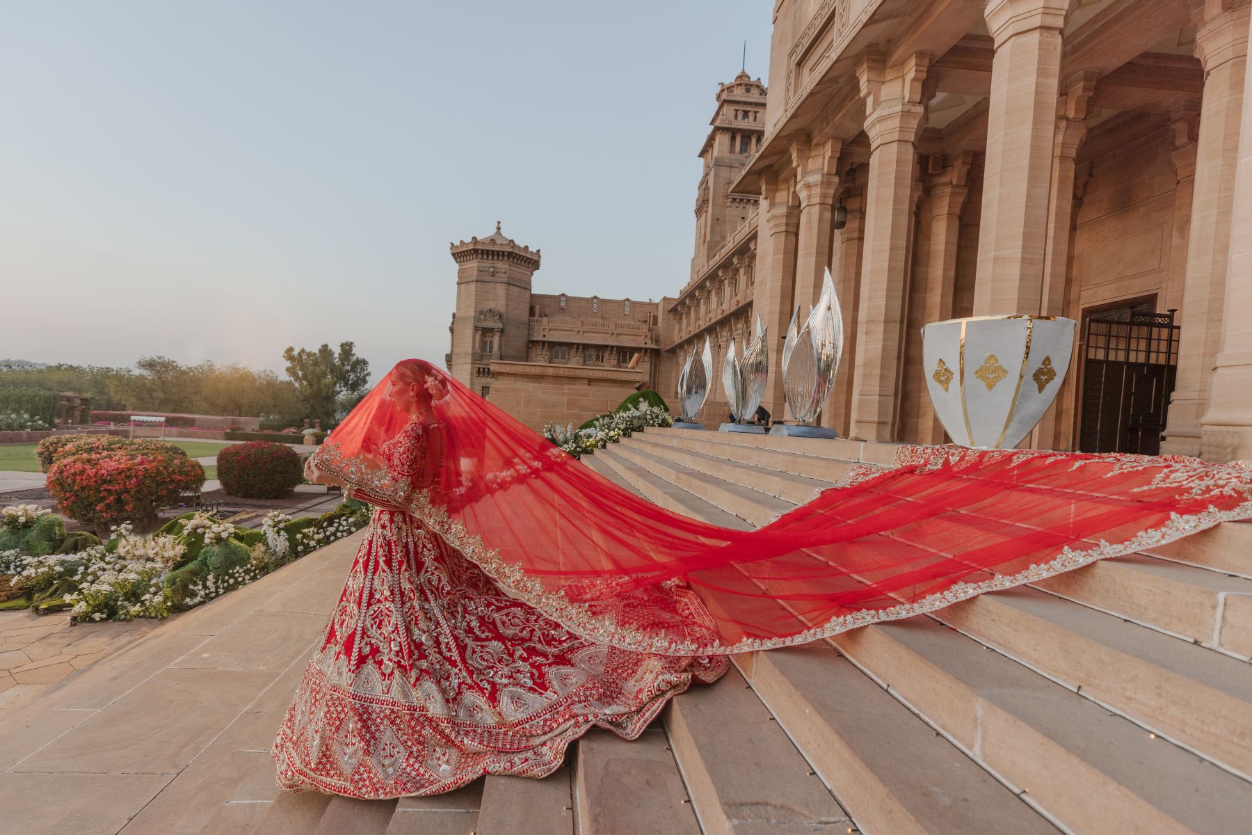 Royal Fusion: Oksana and Siddhartha's Dream Wedding at Umaid Bhawan Palace photo