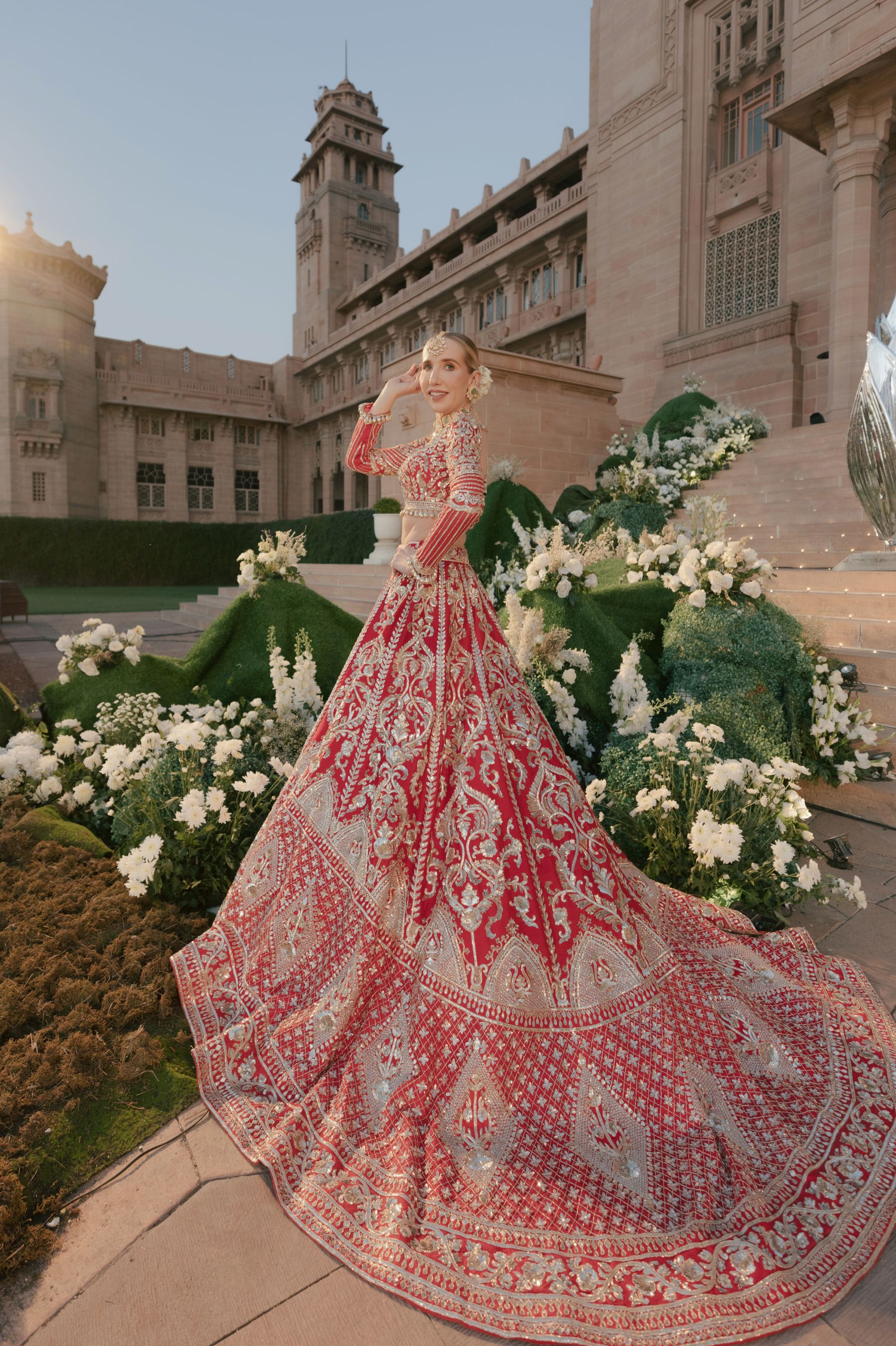 Royal Fusion: Oksana and Siddhartha's Dream Wedding at Umaid Bhawan Palace photo