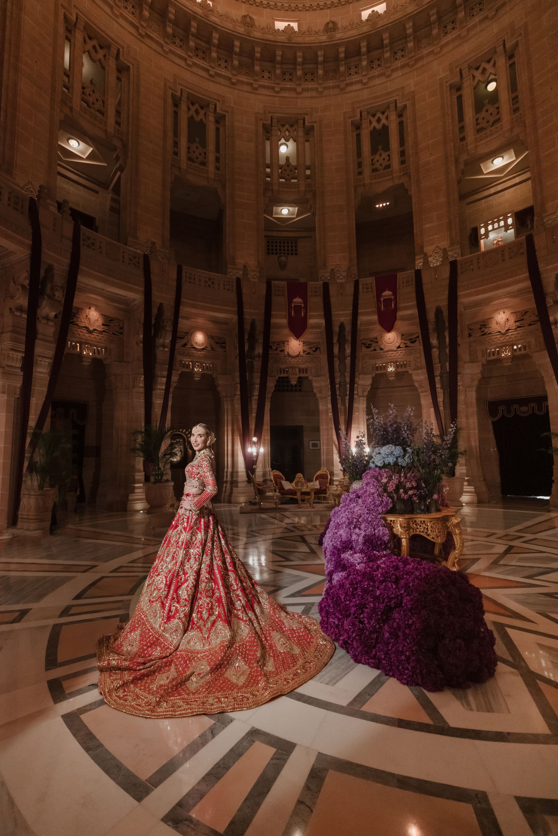 Royal Fusion: Oksana and Siddhartha's Dream Wedding at Umaid Bhawan Palace photo
