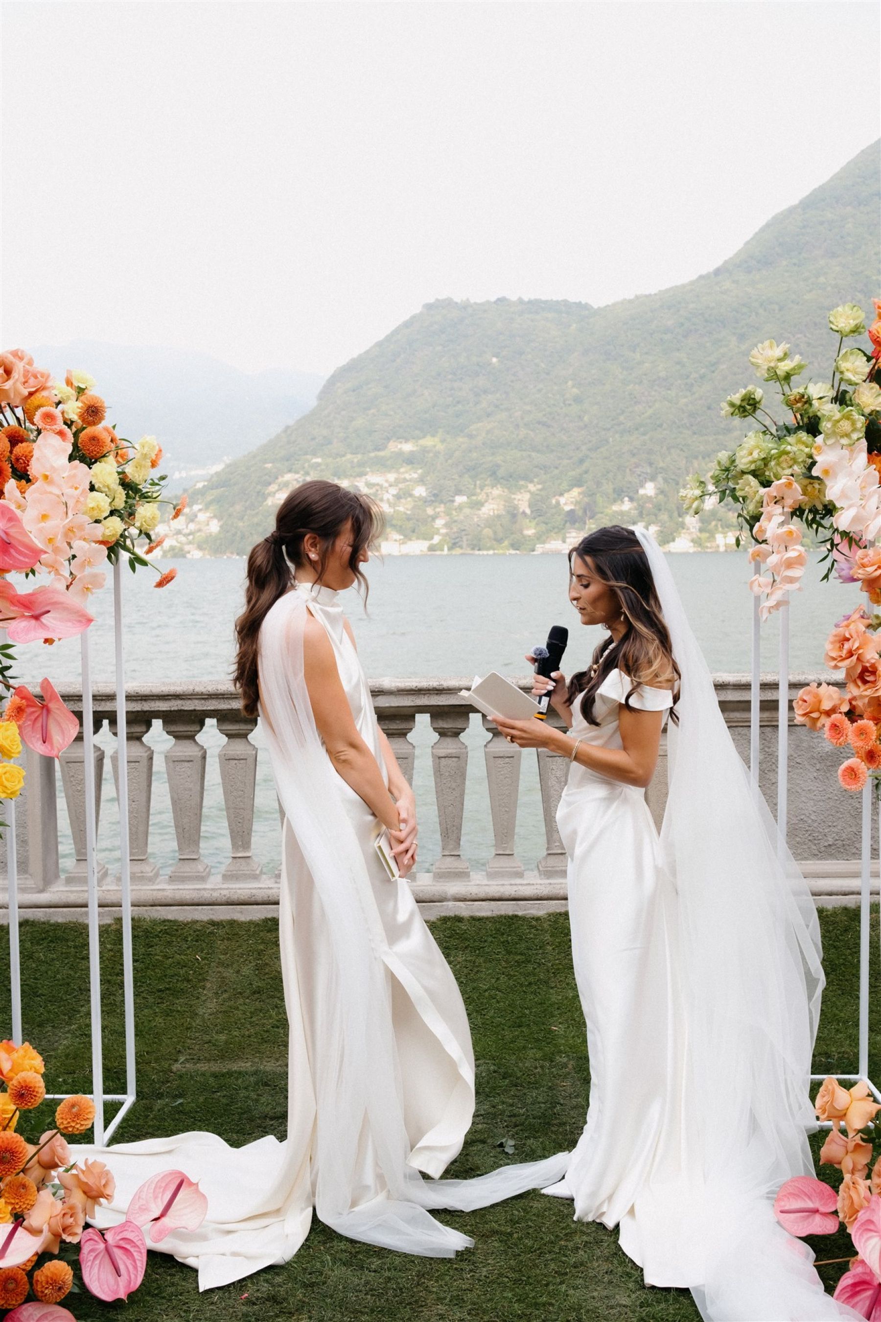 A Colorful Lake Como Love Story: Toni &amp; Caroline's Wedding at Villa Pizzo photo