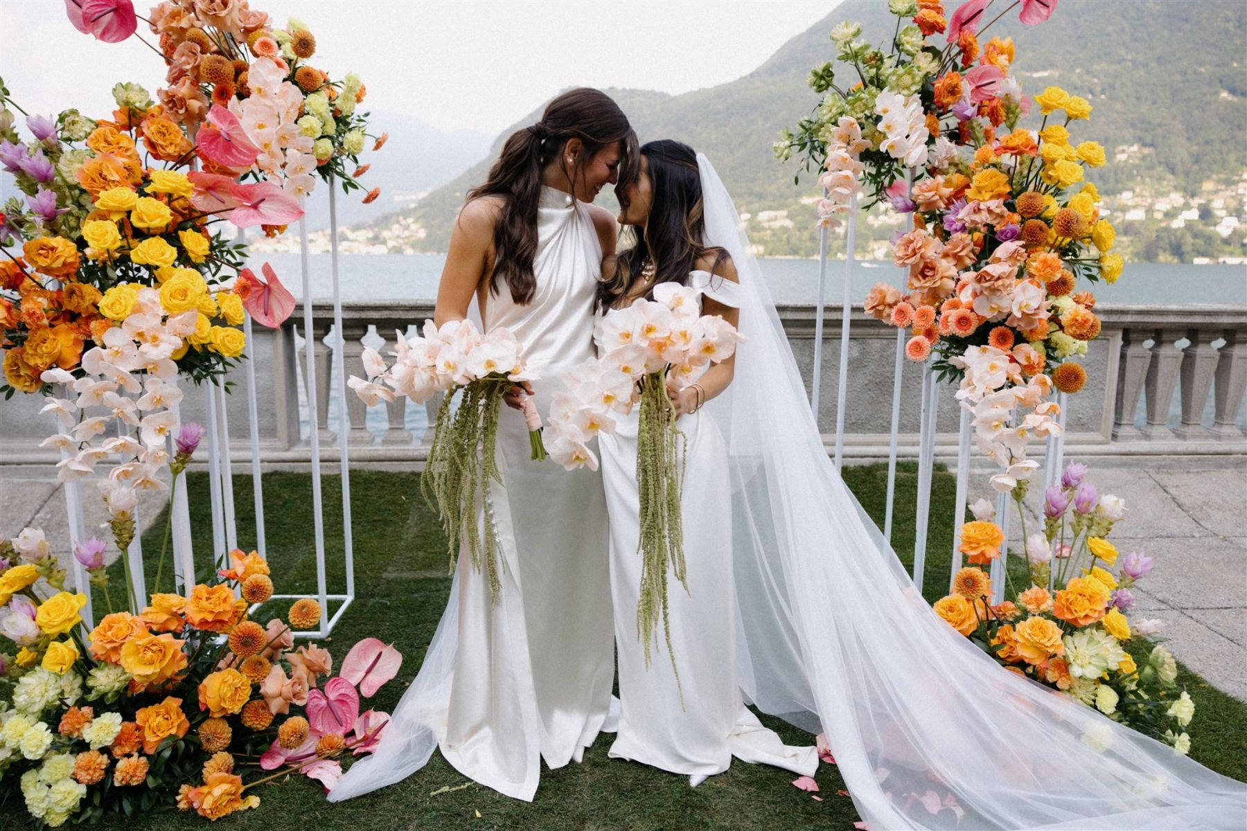 A Colorful Lake Como Love Story: Toni &amp; Caroline's Wedding at Villa Pizzo photo