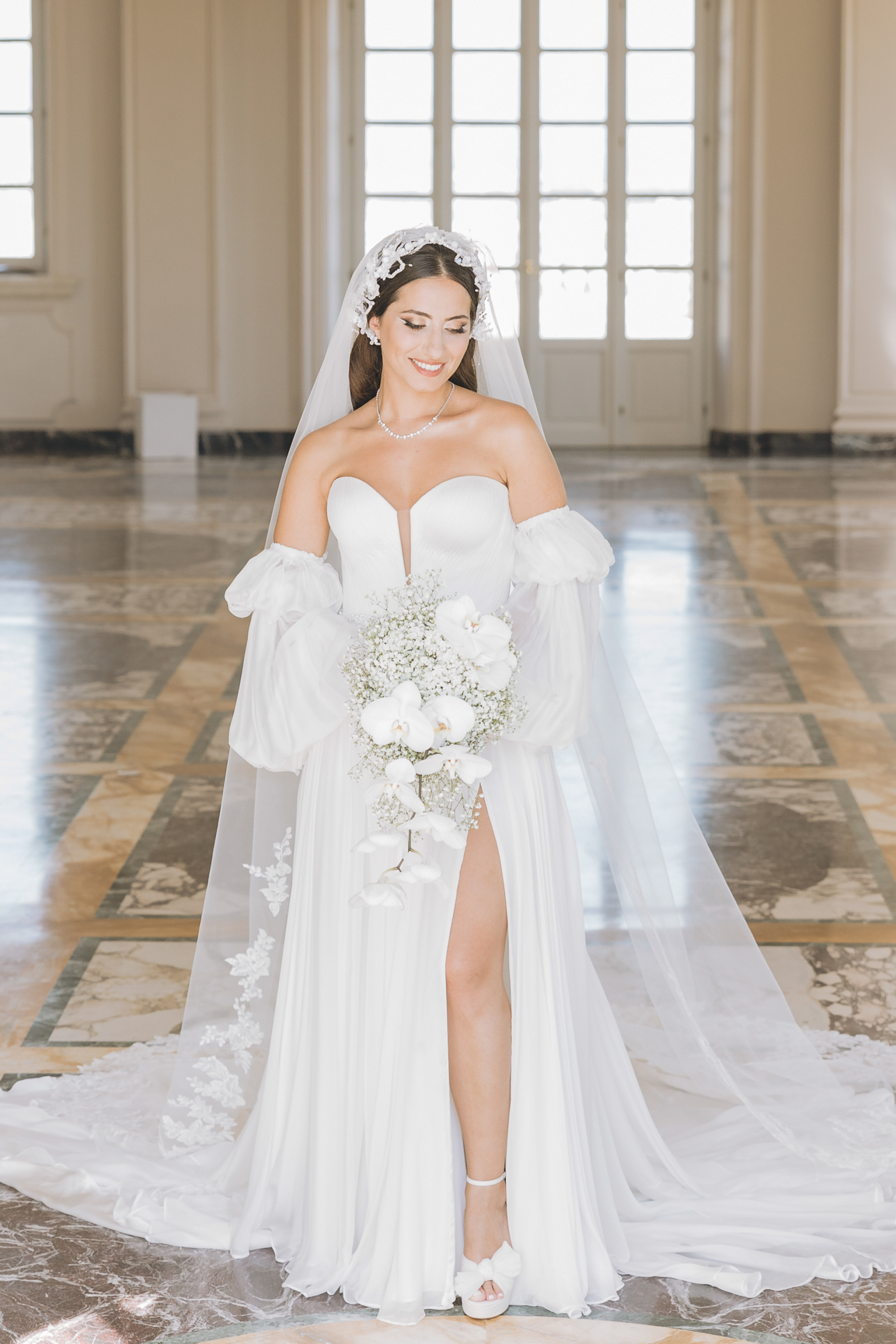 Yara and Gabriel's Destination Wedding at the Villa Miani, Italy photo