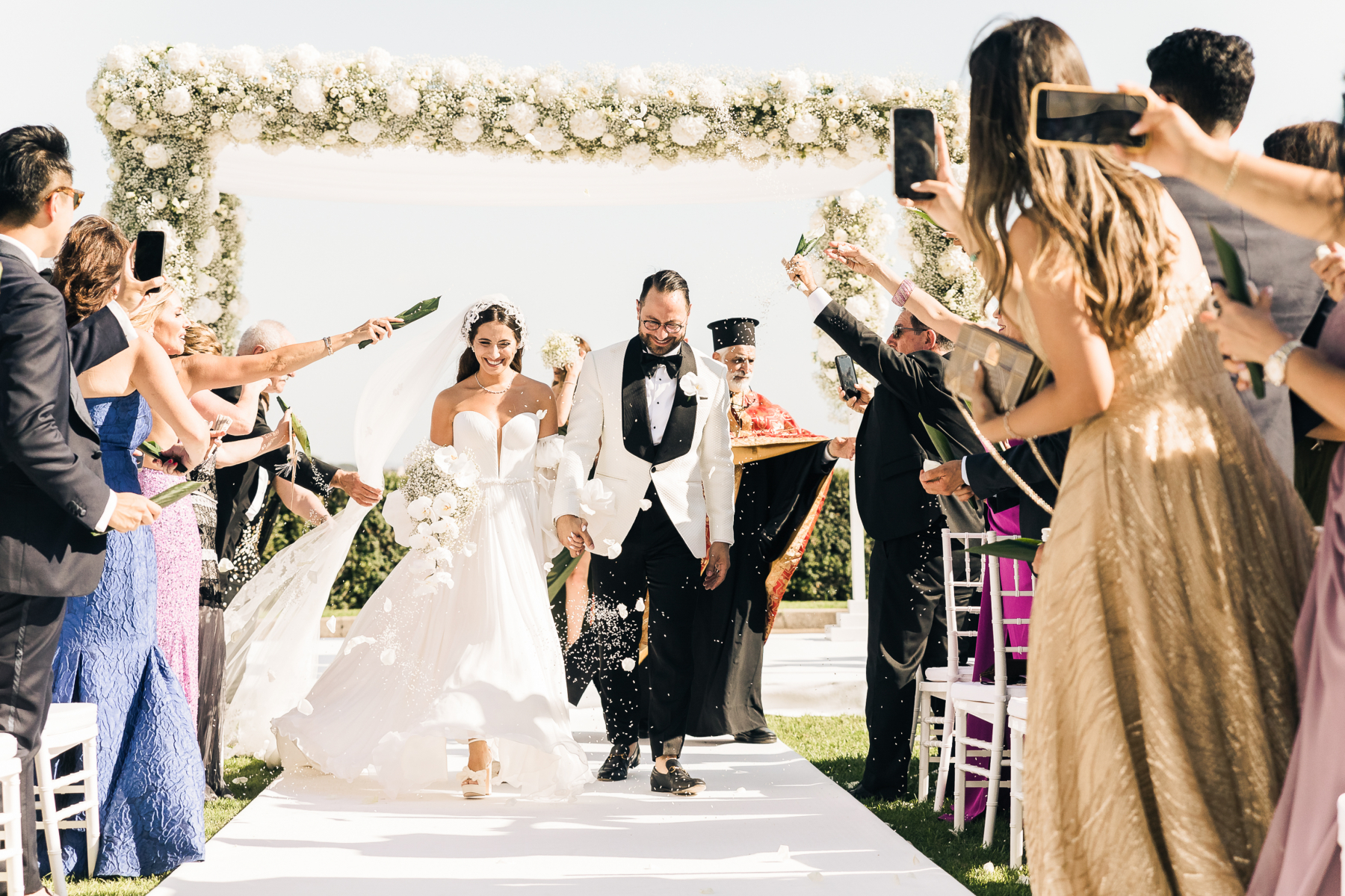 Yara and Gabriel's Destination Wedding at the Villa Miani, Italy photo