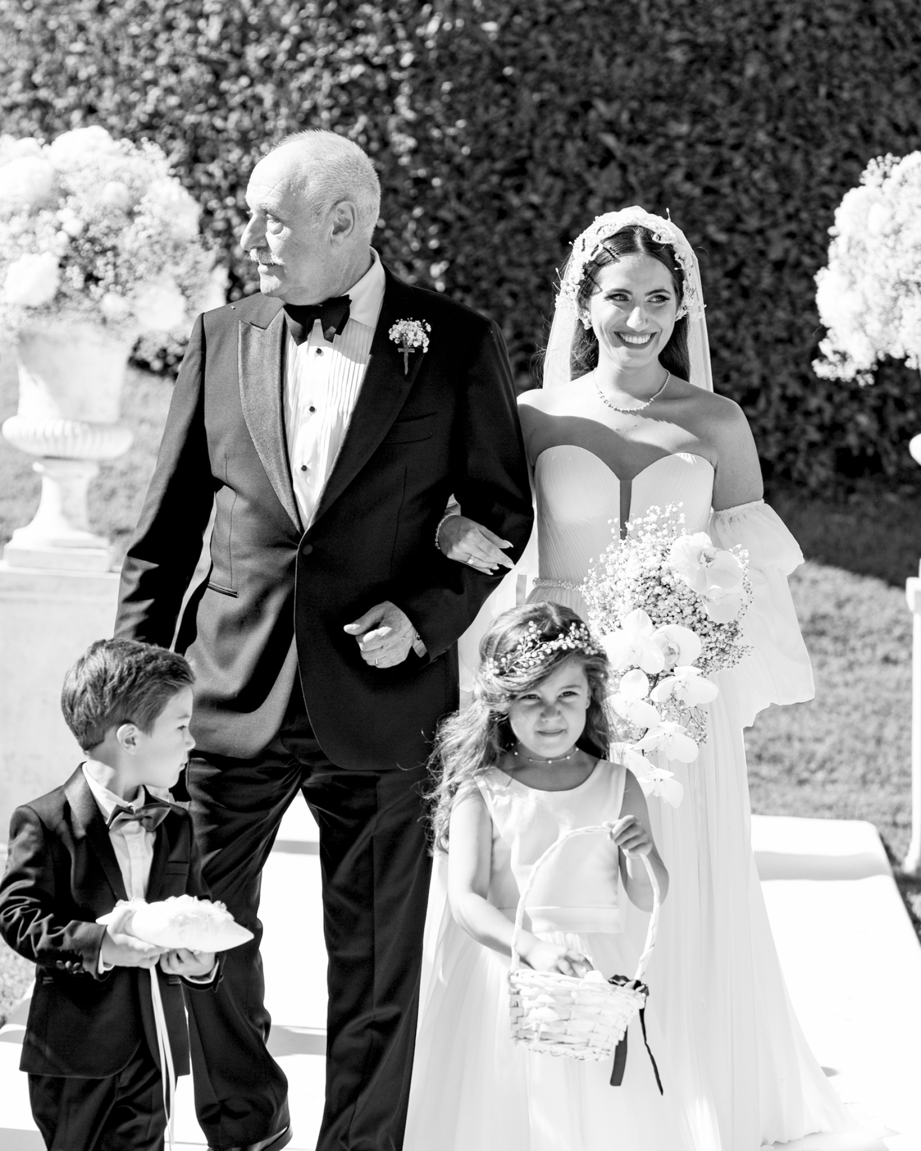 Yara and Gabriel's Destination Wedding at the Villa Miani, Italy photo