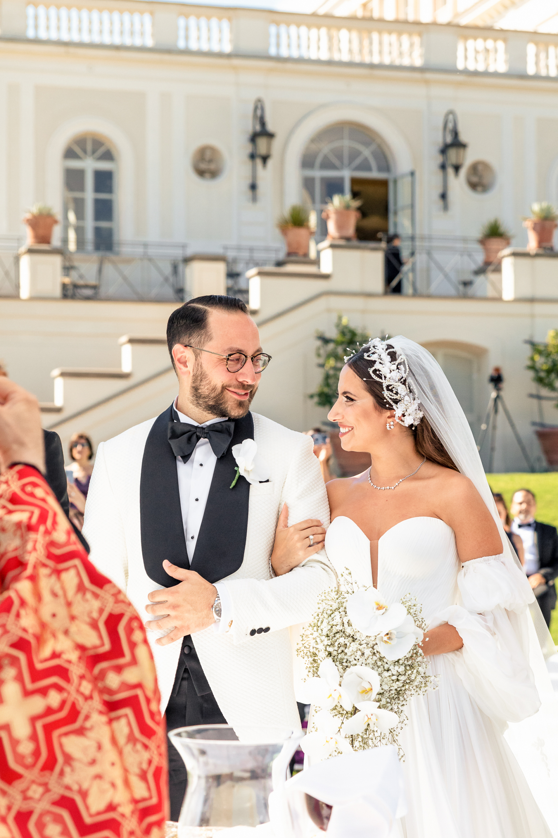 Yara and Gabriel's Destination Wedding at the Villa Miani, Italy photo