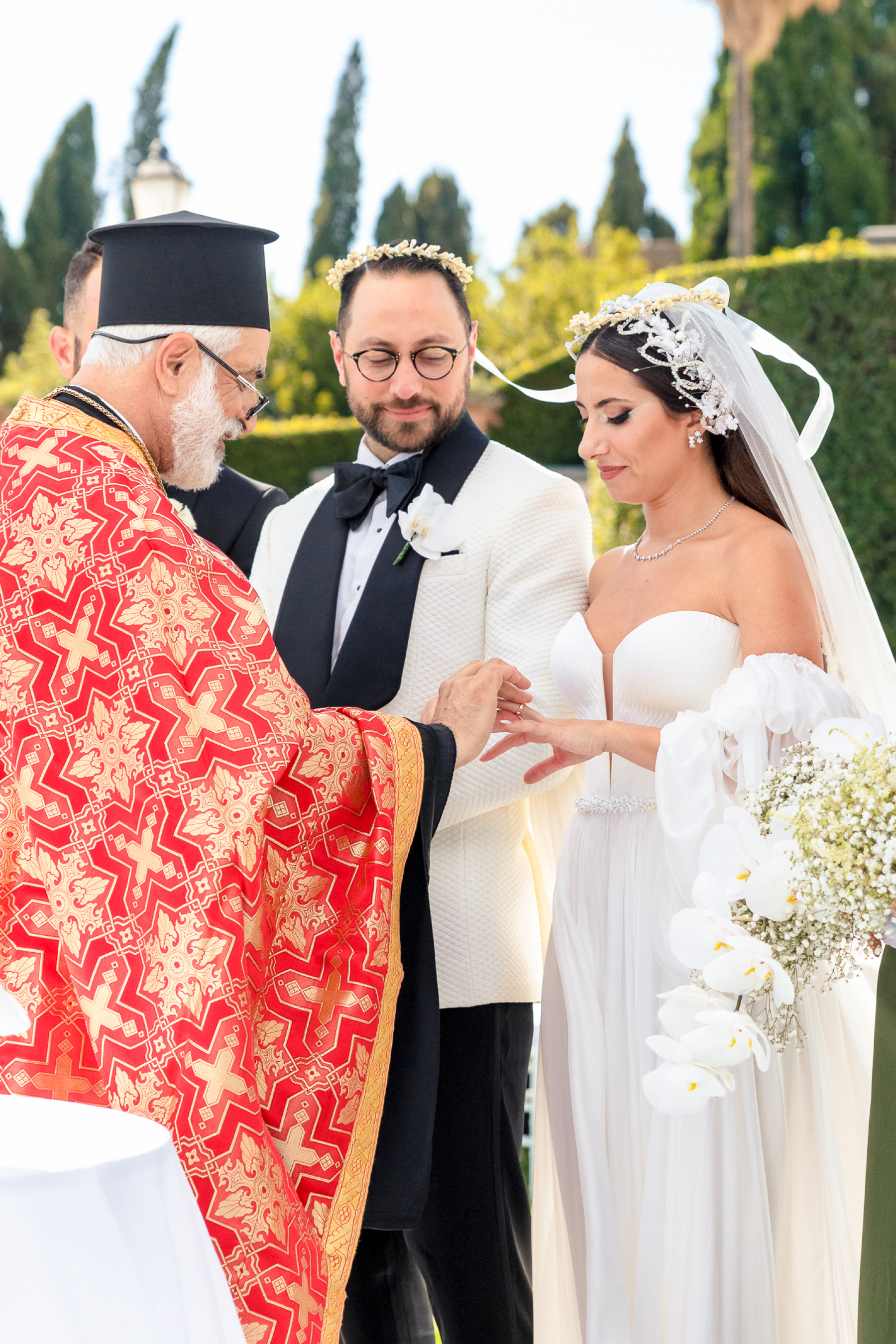 Yara and Gabriel's Destination Wedding at the Villa Miani, Italy photo