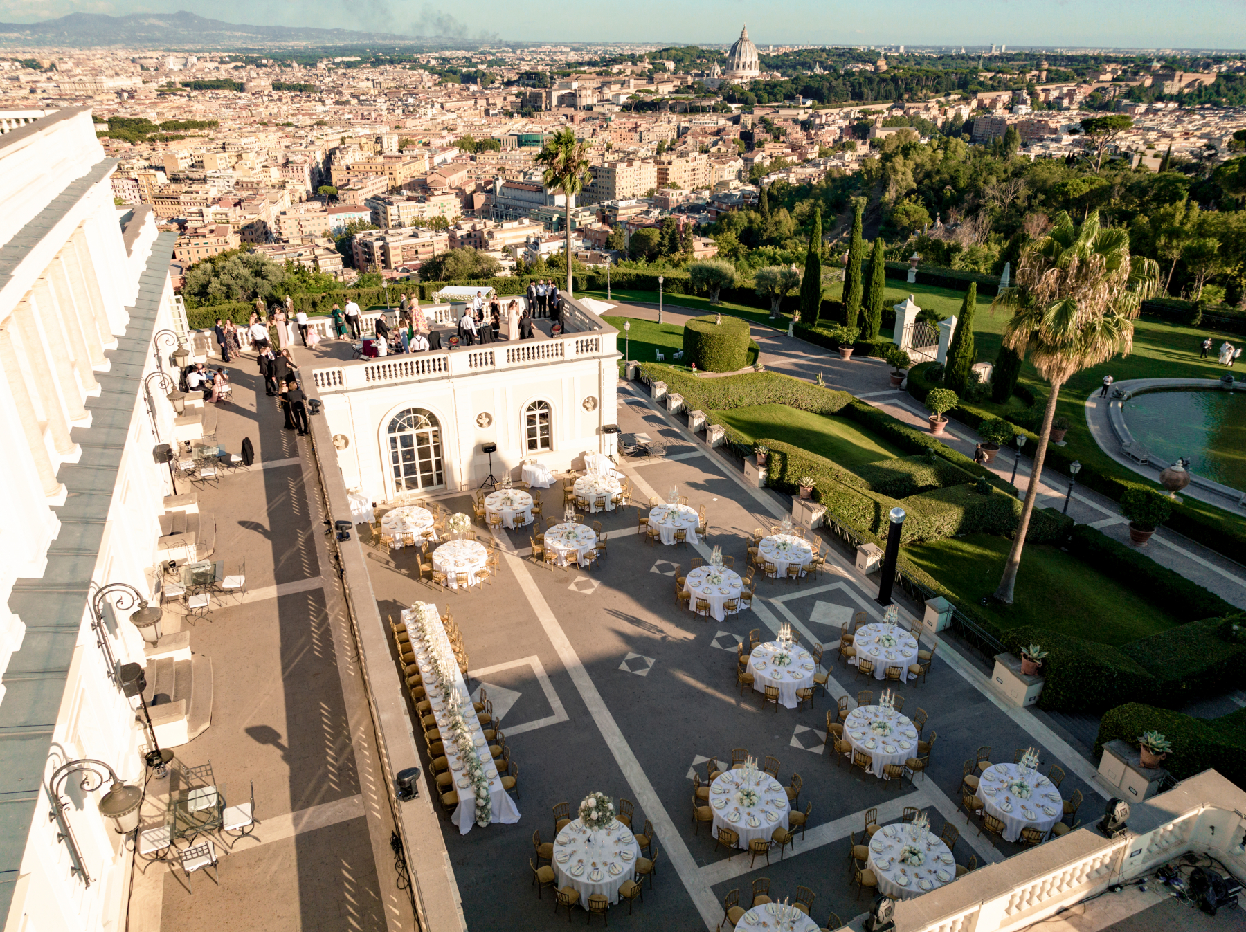 Yara and Gabriel's Destination Wedding at the Villa Miani, Italy photo
