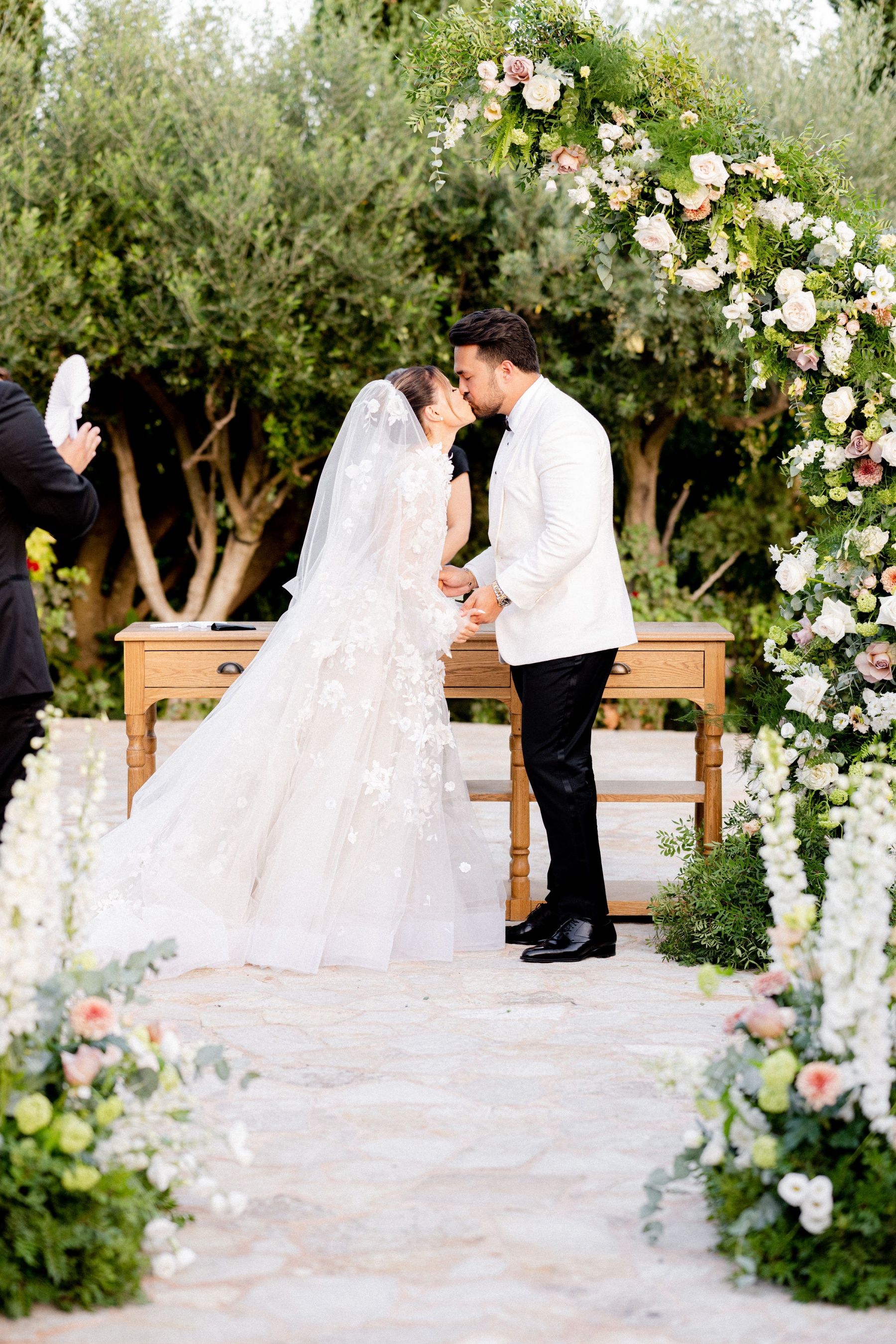 Despina and Aaron's Destination Wedding at the Pyrgos Petreza photo