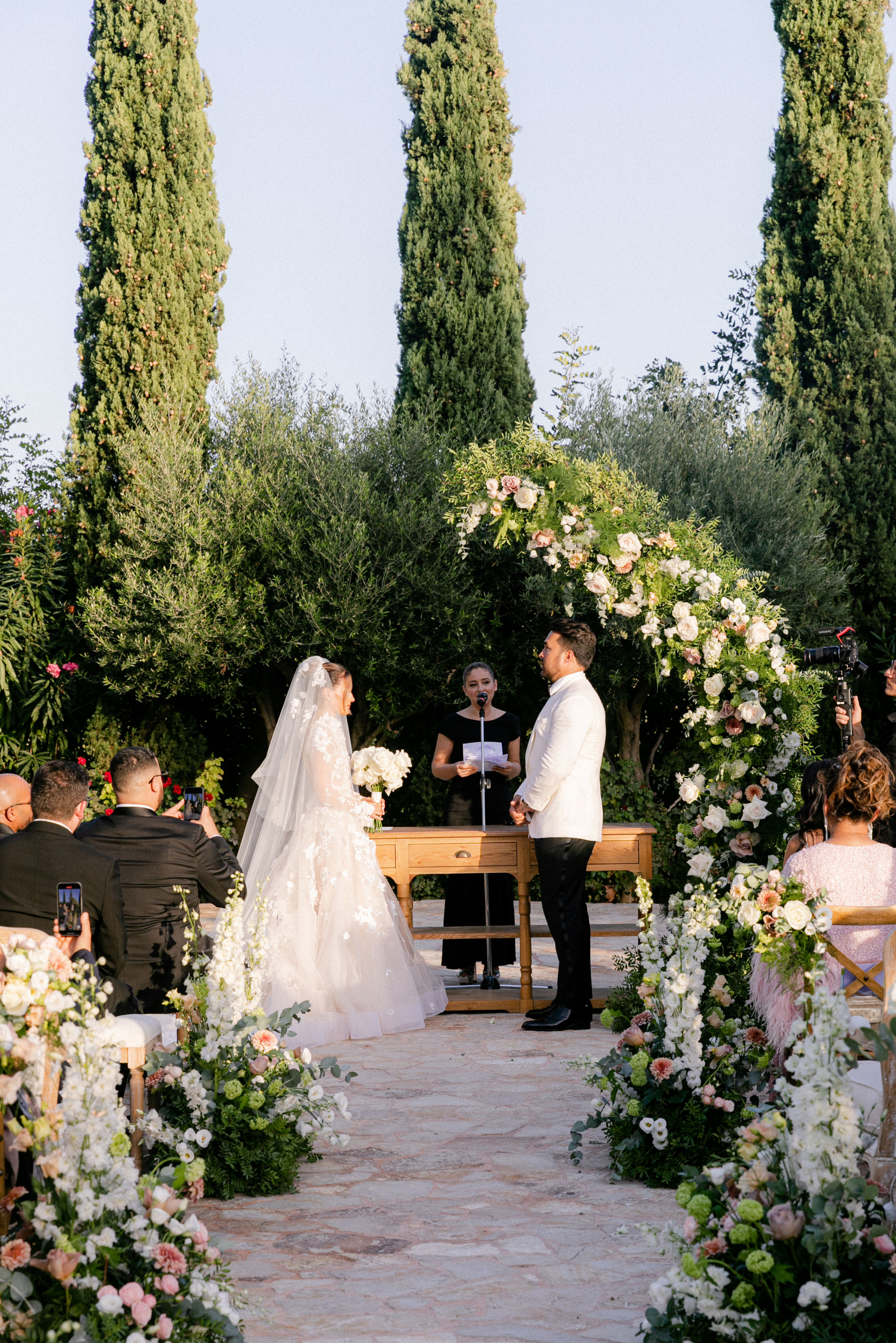 Despina and Aaron's Destination Wedding at the Pyrgos Petreza photo