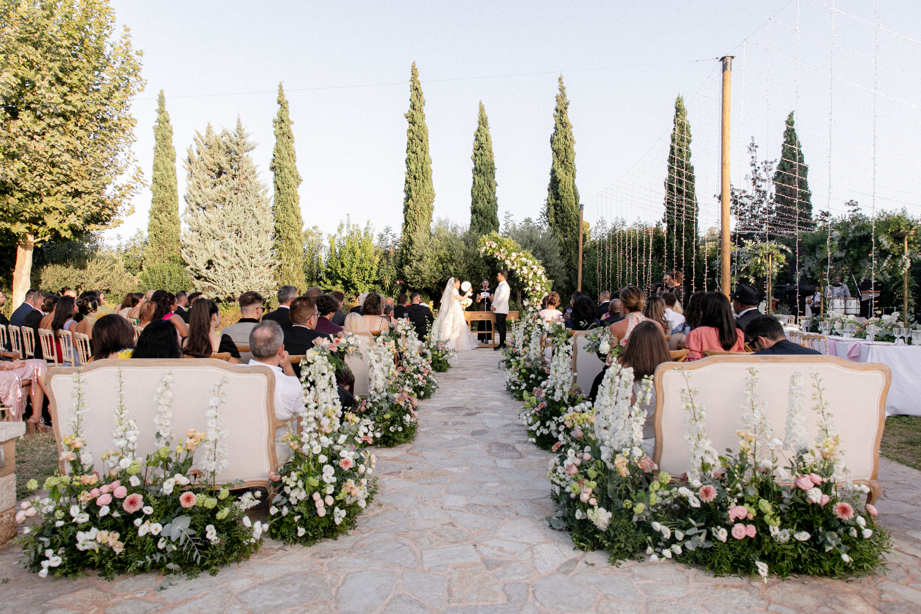 Despina and Aaron's Destination Wedding at the Pyrgos Petreza photo