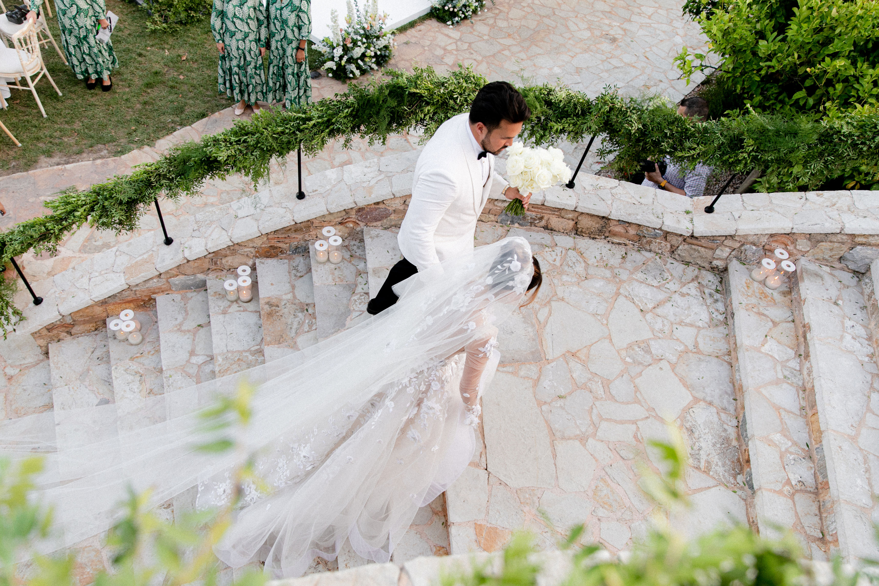 Despina and Aaron's Destination Wedding at the Pyrgos Petreza photo