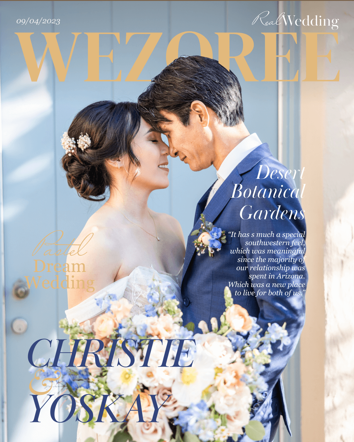 A Canvas of Love: Christie & Yoskay's Pastel Dream Wedding at Desert Botanical Gardens A Canvas of Love: Christie & Yoskay's Pastel Dream Wedding at Desert Botanical Gardens photo
