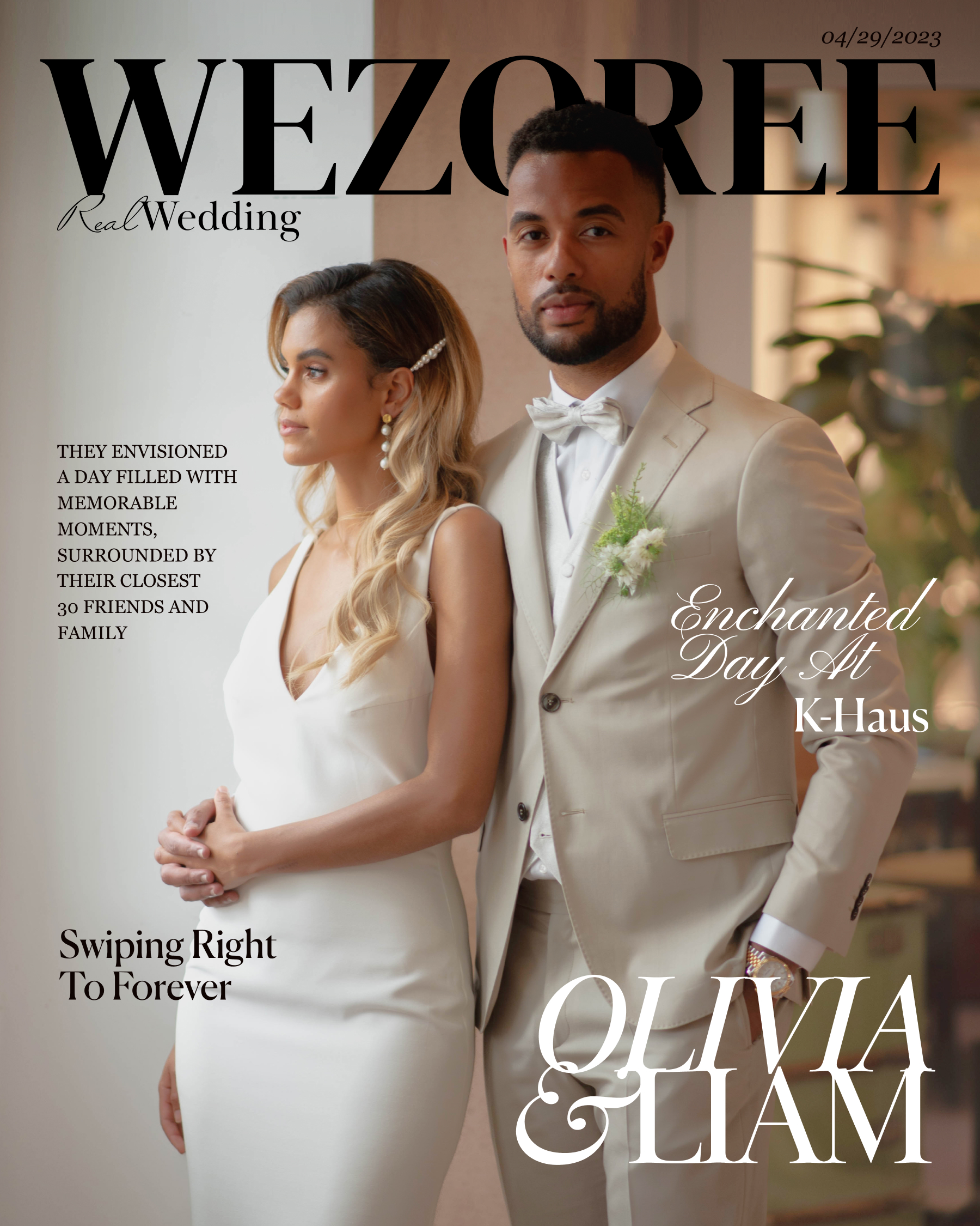 Olivia & Liam's Enchanted Day at K-Haus: Swiping Right to Forever photo