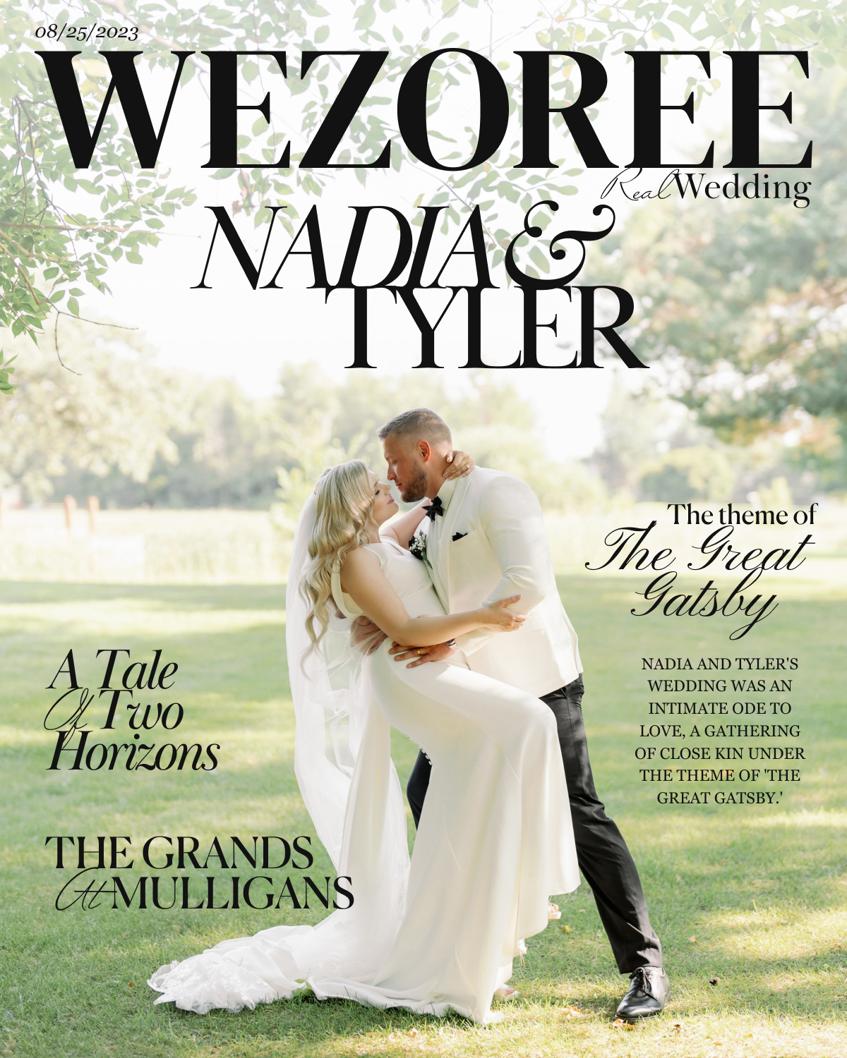 A Tale of Two Horizons: The Great Gatsby Union of Nadia & Tyler at The Grands at Mulligans photo