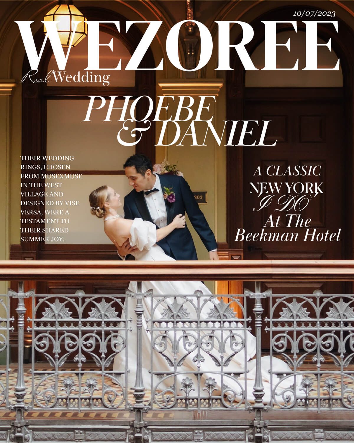 Phoebe & Daniel: A Classic New York 'I Do' at the Beekman Hotel Phoebe & Daniel: A Classic New York 'I Do' at the Beekman Hotel photo