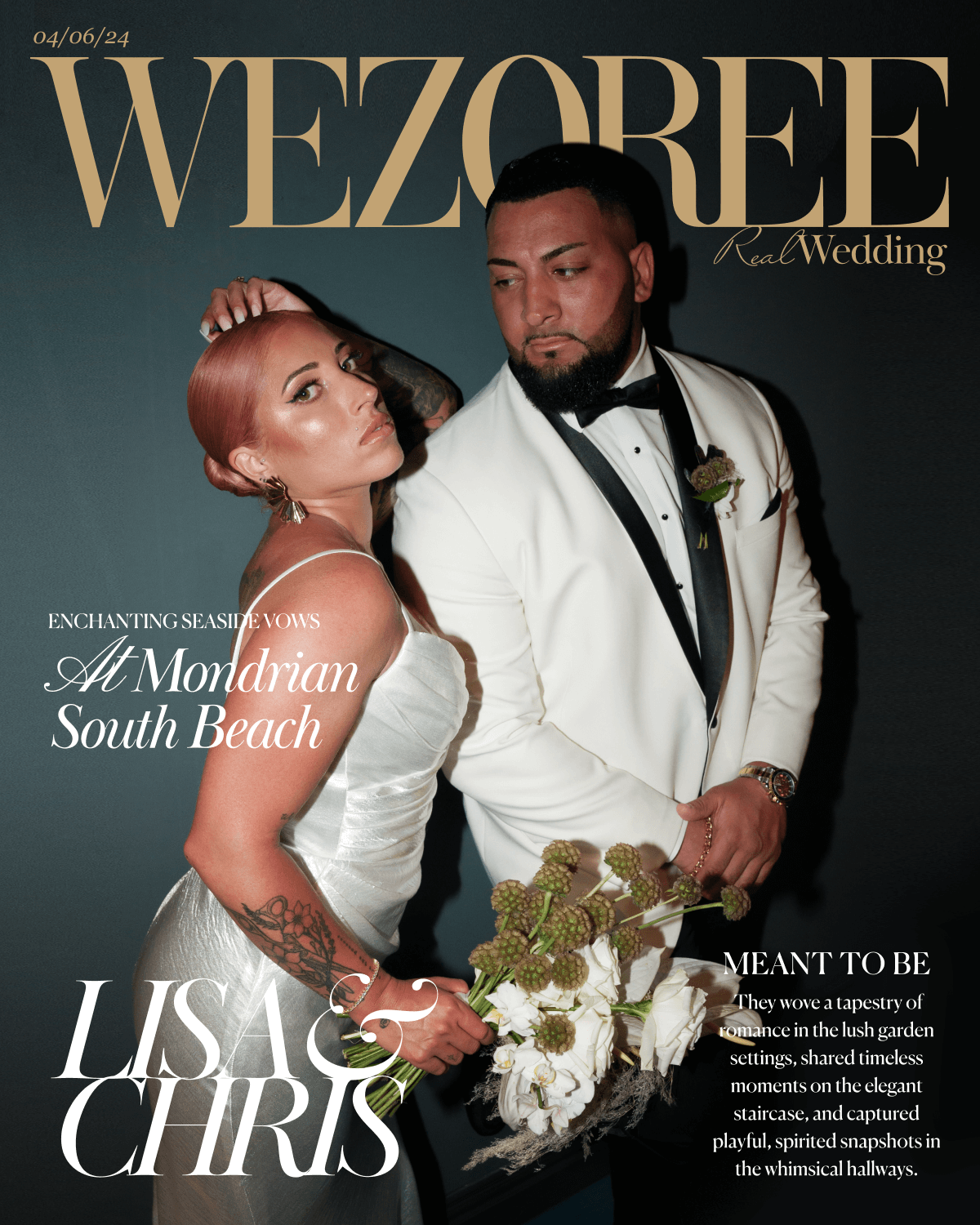 Meant to Be: Lisa and Chris' Enchanting Seaside Vows at Mondrian South Beach Meant to Be: Lisa and Chris' Enchanting Seaside Vows at Mondrian South Beach photo