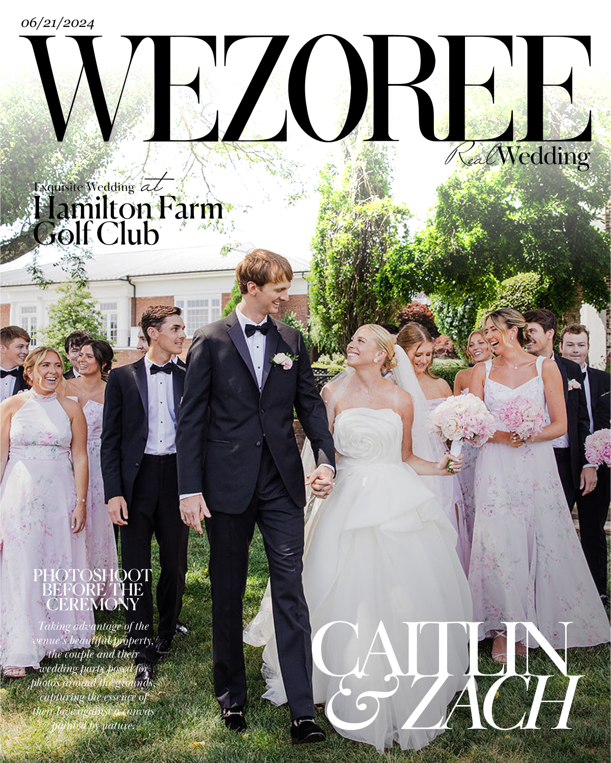 A Love Story in Pink: Caitlin and Zach's Exquisite Wedding at Hamilton Farm Golf Club A Love Story in Pink: Caitlin and Zach's Exquisite Wedding at Hamilton Farm Golf Club photo