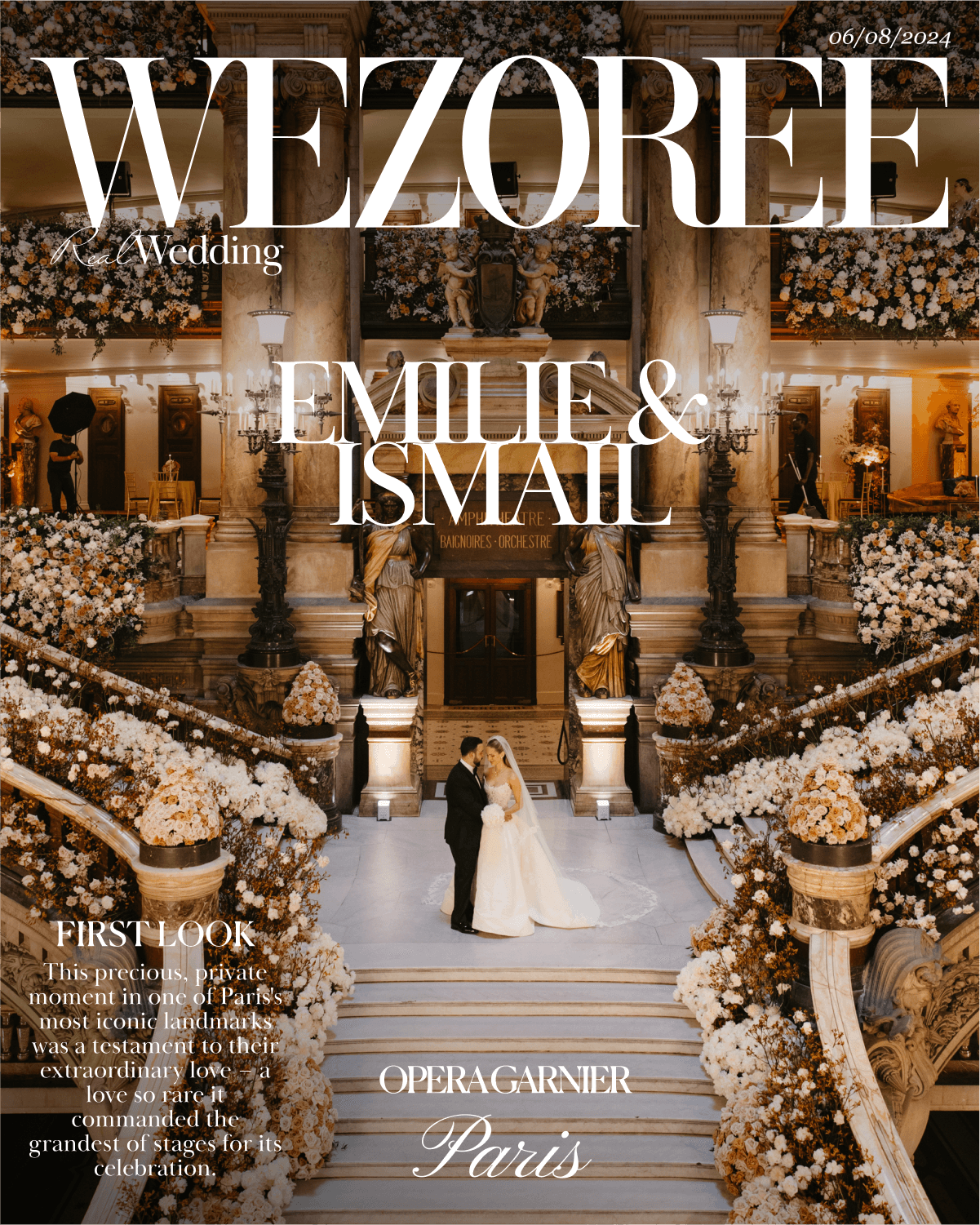 Love Takes Center Stage: Emilie and Ismail's Multimillion Wedding at Opéra Garnier Love Takes Center Stage: Emilie and Ismail's Multimillion Wedding at Opéra Garnier photo