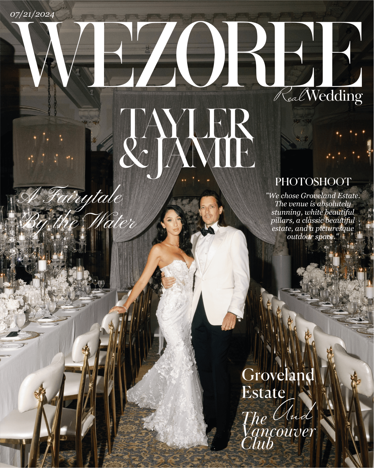 A Fairytale by the Water: Tayler and Jamie's Romantic Wedding at Groveland Estate  A Fairytale by the Water: Tayler and Jamie's Romantic Wedding at Groveland Estate  photo
