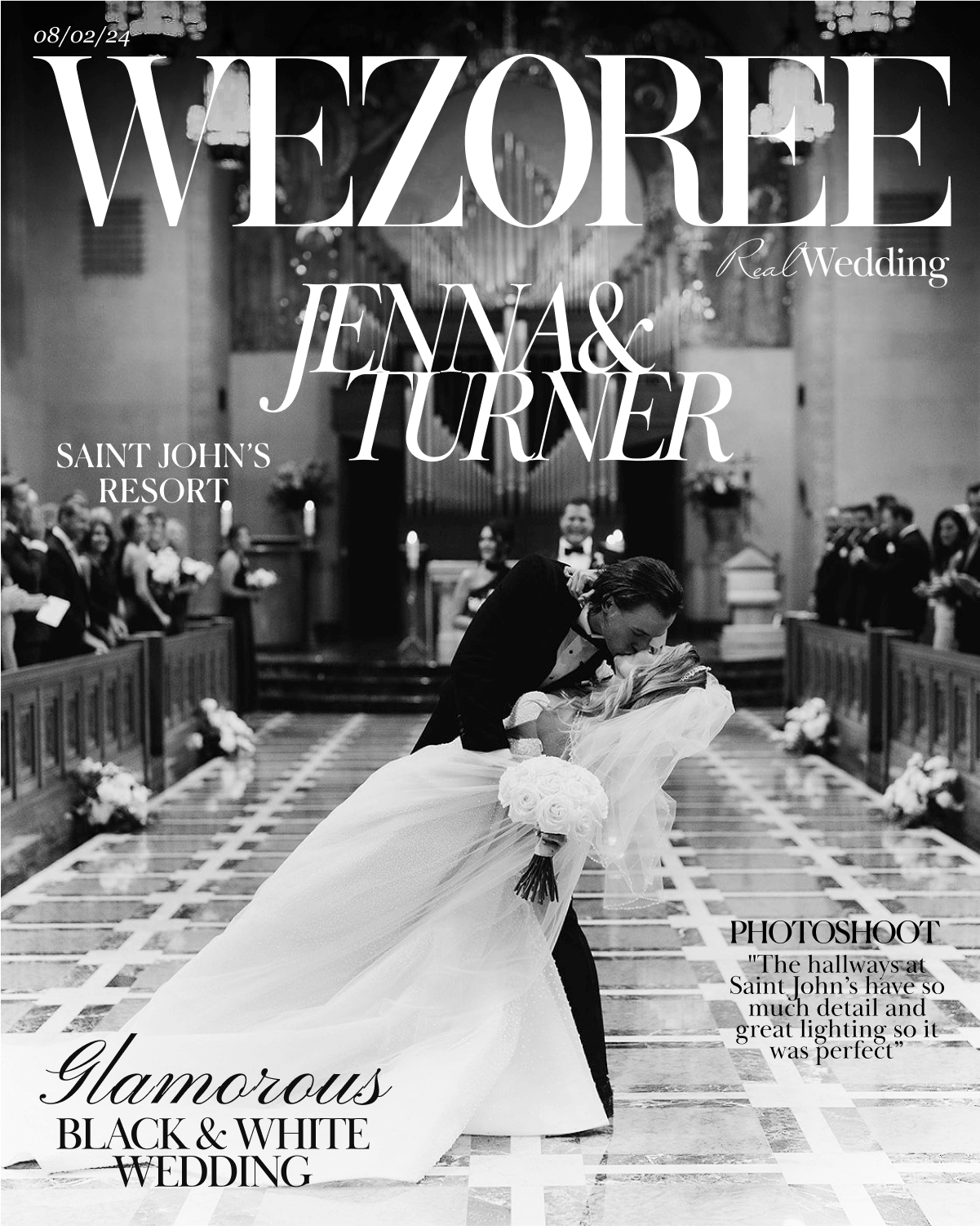 Jenna and Turner's Glamorous Black and White Wedding at Saint John’s Resort Jenna and Turner's Glamorous Black and White Wedding at Saint John’s Resort photo