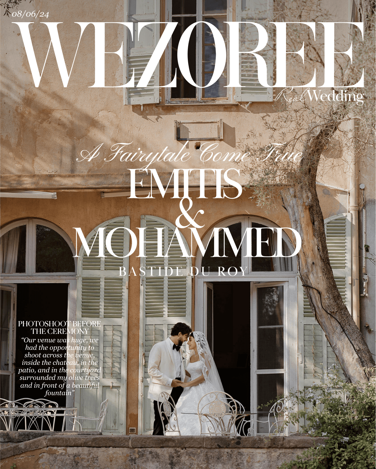A Fairytale Come True: Emitis and Mohammed's Dreamy Wedding at Bastide du Roy  A Fairytale Come True: Emitis and Mohammed's Dreamy Wedding at Bastide du Roy  photo