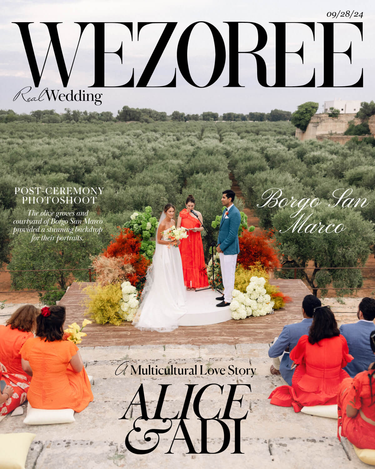 A Multicultural Love Story: Alice & Adi's Romantic Italian Wedding at Borgo San Marco photo