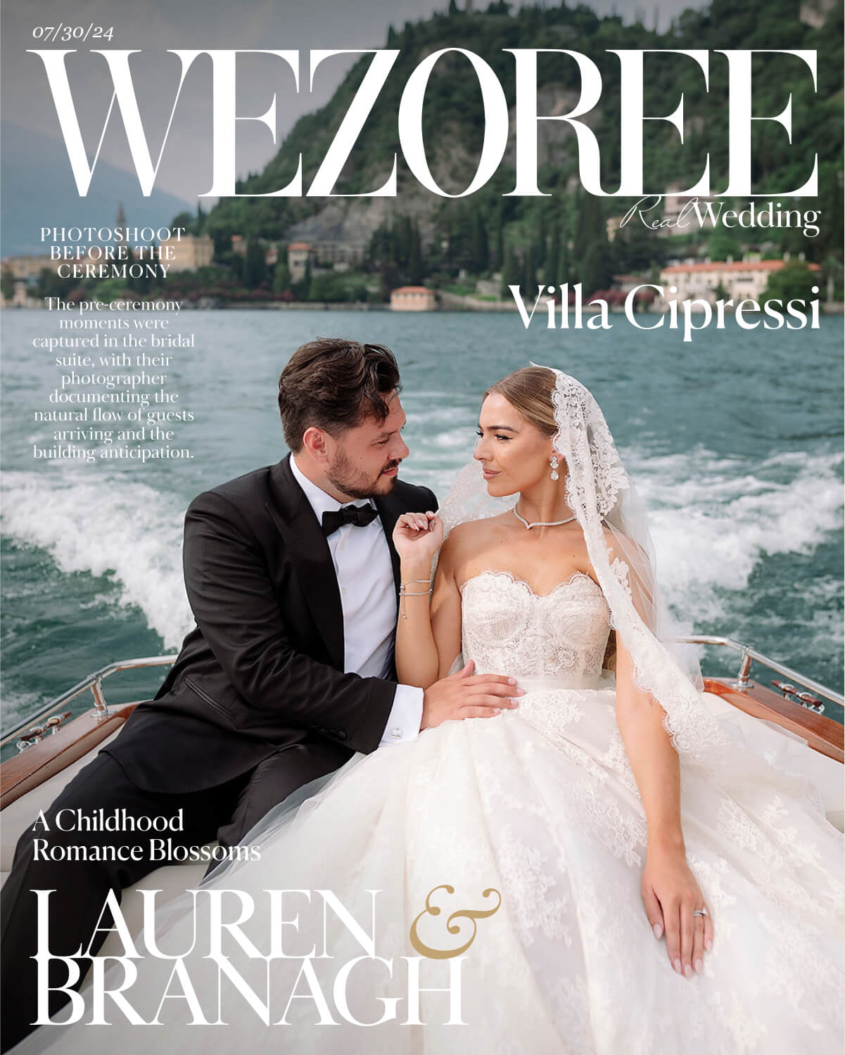 A Childhood Romance Blossoms in Lake Como: Lauren and Branagh's Timeless Wedding at Villa Cipressi A Childhood Romance Blossoms in Lake Como: Lauren and Branagh's Timeless Wedding at Villa Cipressi photo