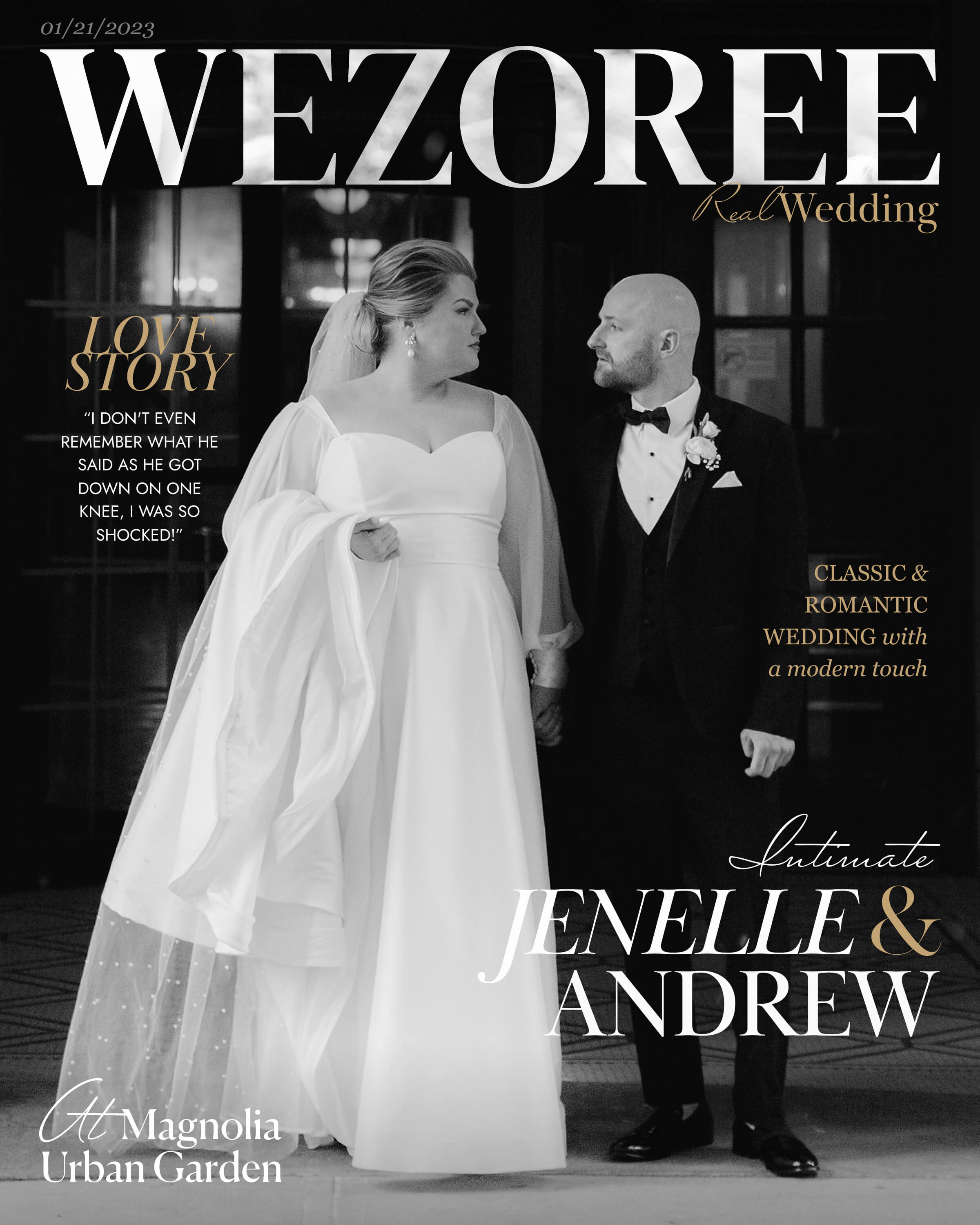 Intimate Elegance: Jenelle & Andrew's Modern Wedding  Intimate Elegance: Jenelle & Andrew's Modern Wedding  photo