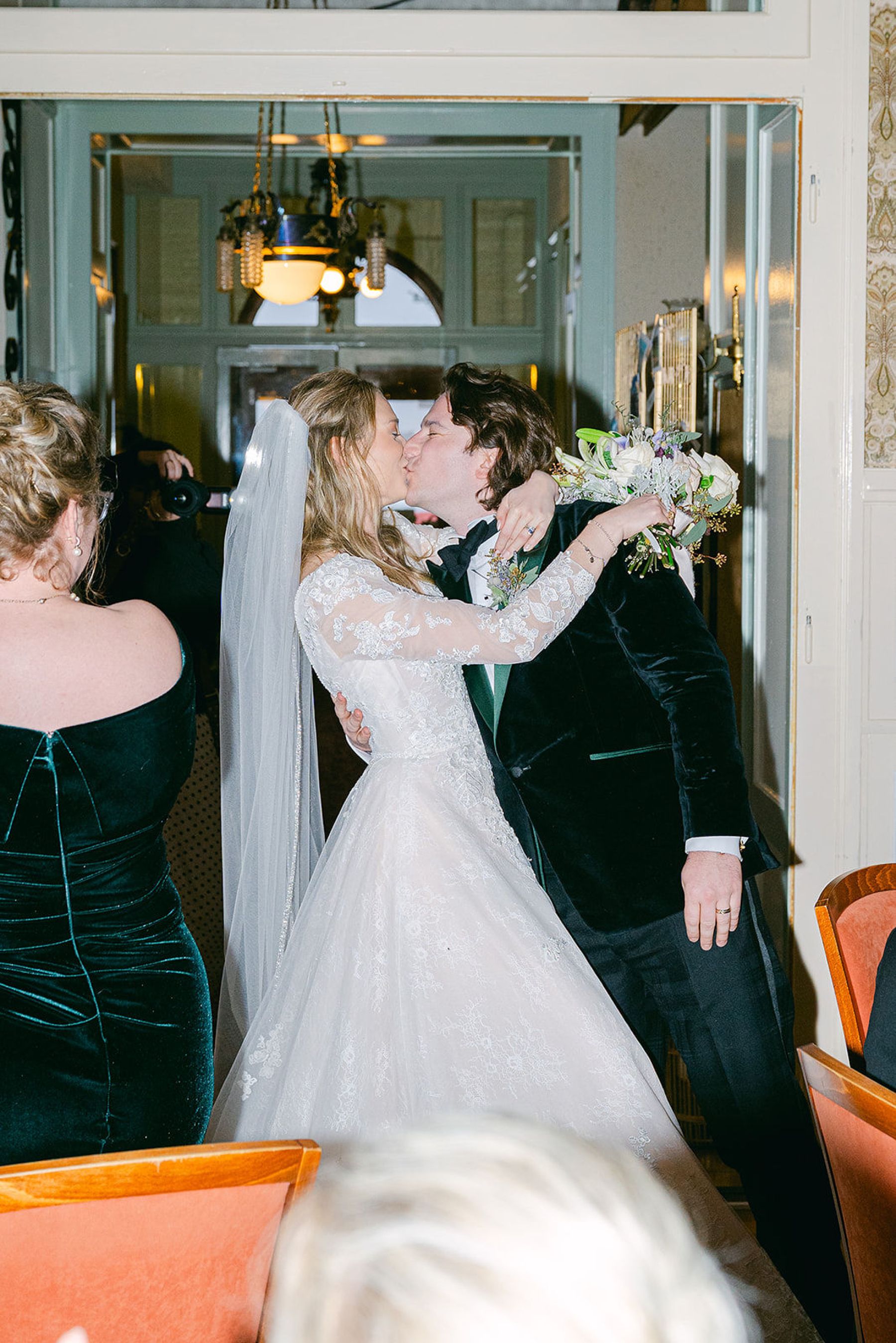 Vintage Elegance in the Swiss Alps: Ayla &amp; Jack's Bespoke Wedding at Hotel Splendide photo