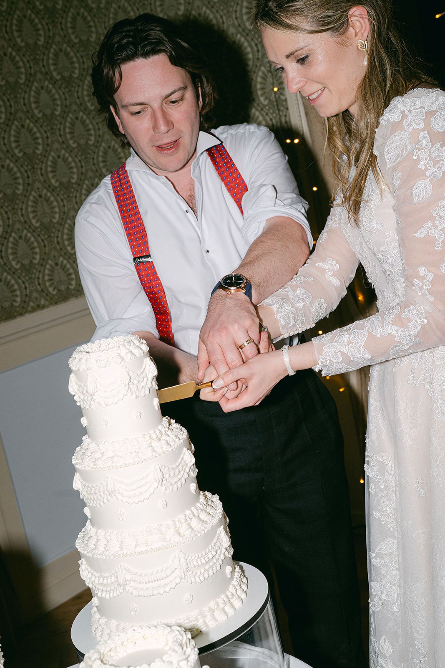 Vintage Elegance in the Swiss Alps: Ayla &amp; Jack's Bespoke Wedding at Hotel Splendide photo