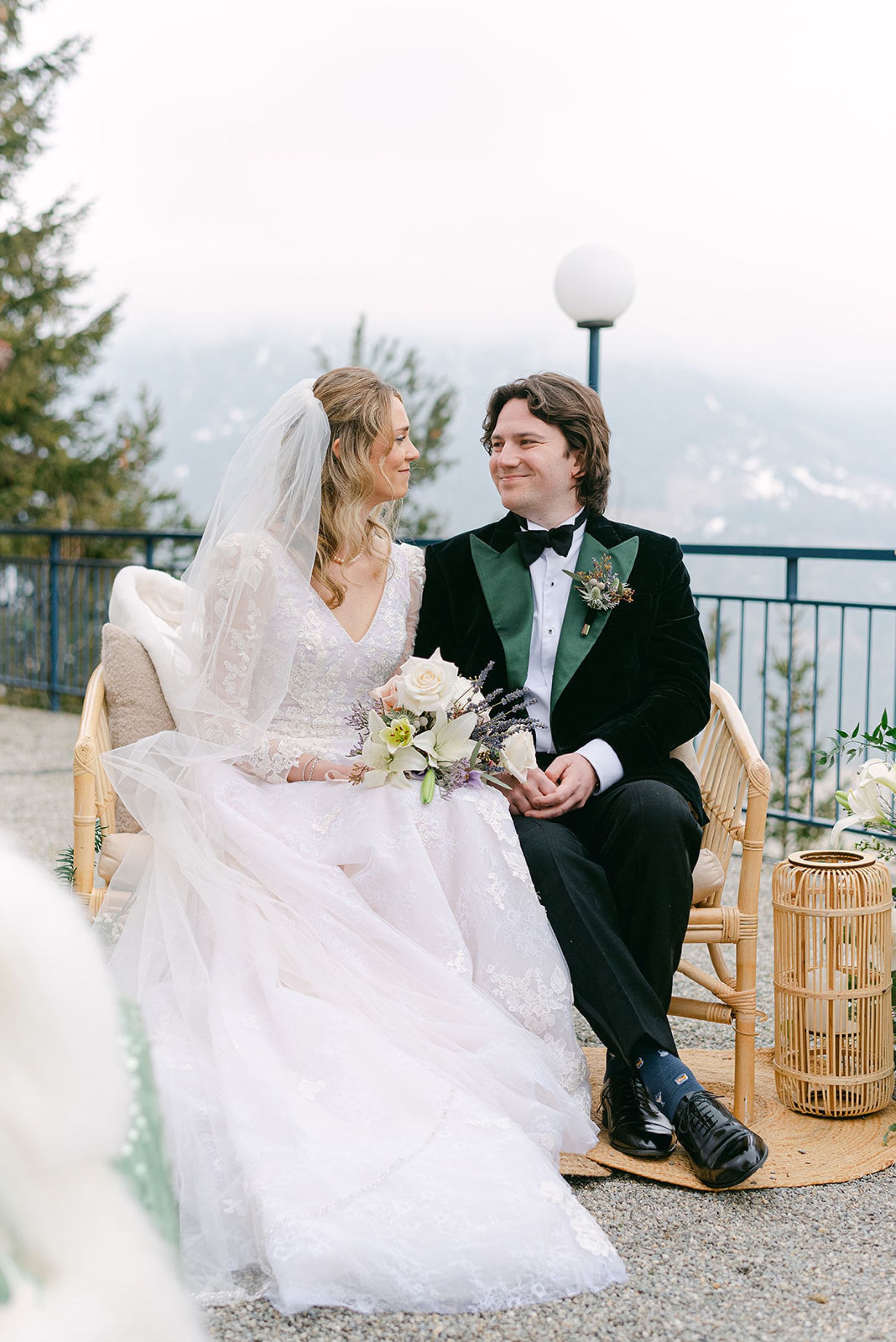 Vintage Elegance in the Swiss Alps: Ayla &amp; Jack's Bespoke Wedding at Hotel Splendide photo