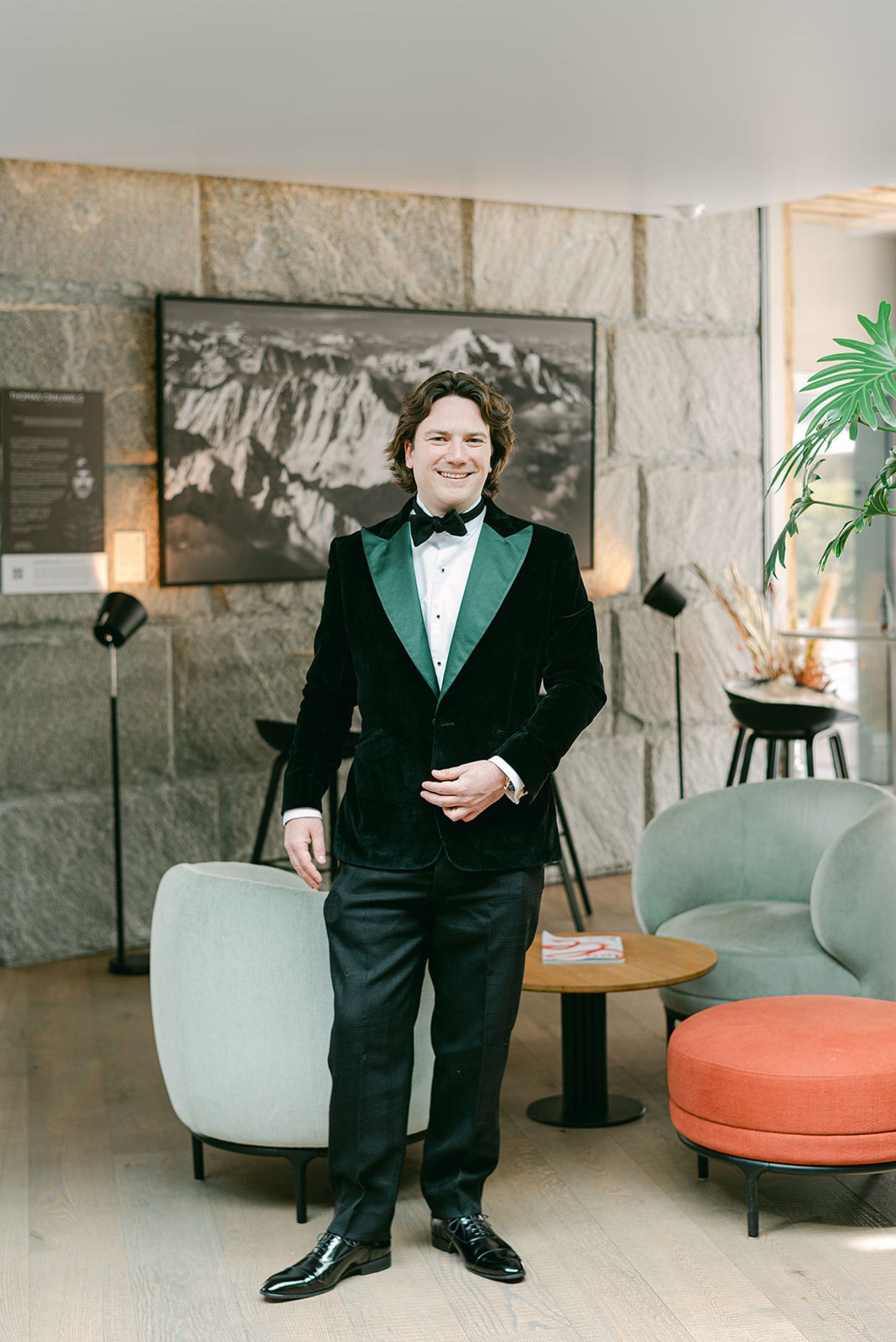 Vintage Elegance in the Swiss Alps: Ayla &amp; Jack's Bespoke Wedding at Hotel Splendide photo