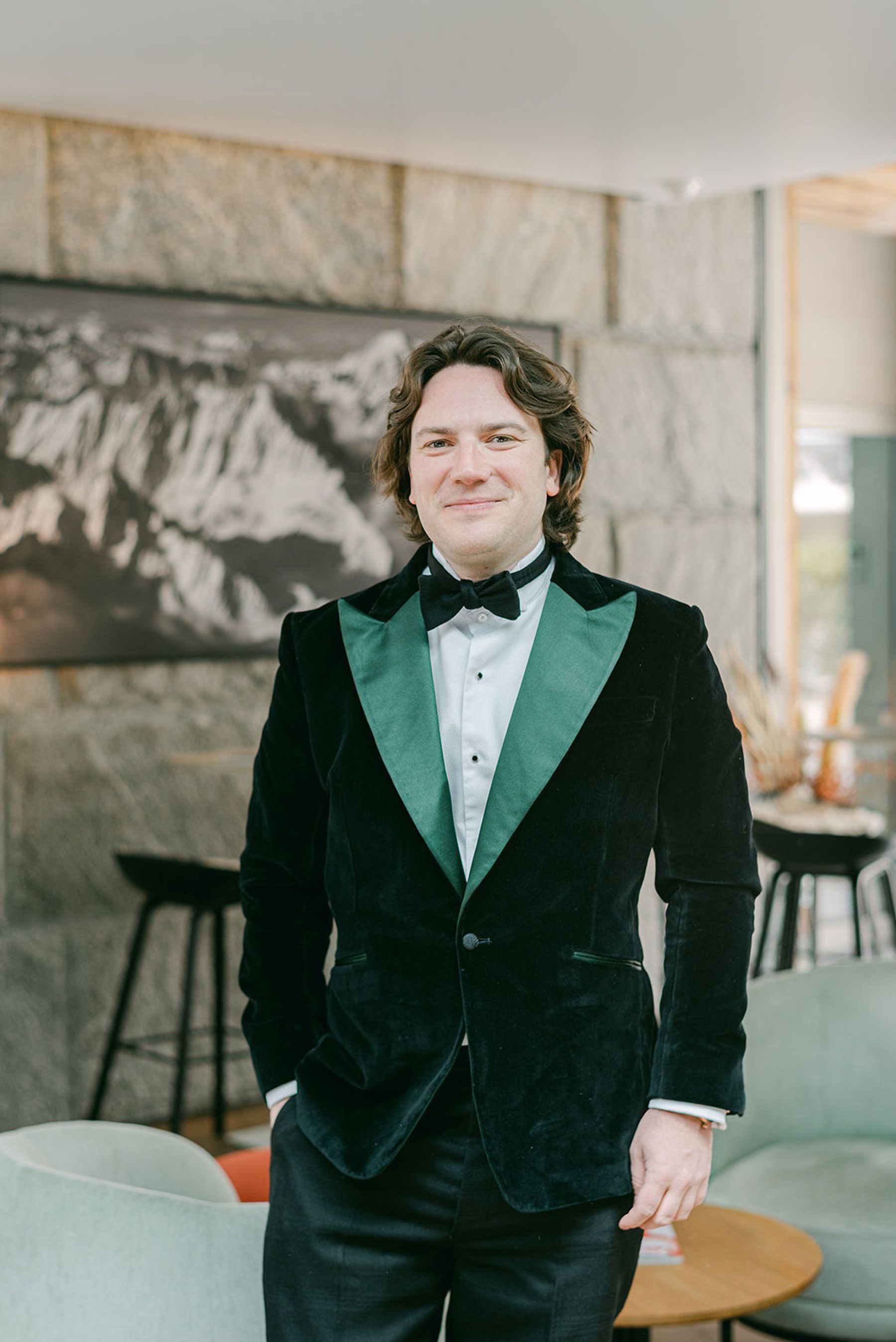 Vintage Elegance in the Swiss Alps: Ayla &amp; Jack's Bespoke Wedding at Hotel Splendide photo