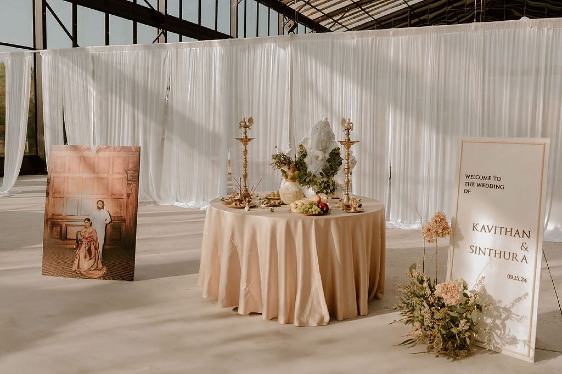 A Greenhouse Romance: Sinthura and Kavithan's Tamil Wedding at Quarry Lion Golf Resort photo
