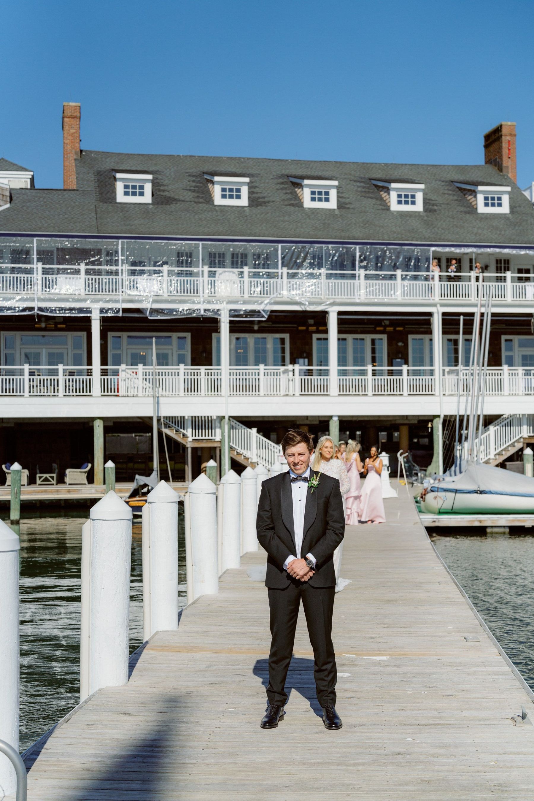 Katherine &amp; Matt's Classic English Garden Wedding at Bay Head Yacht Club photo